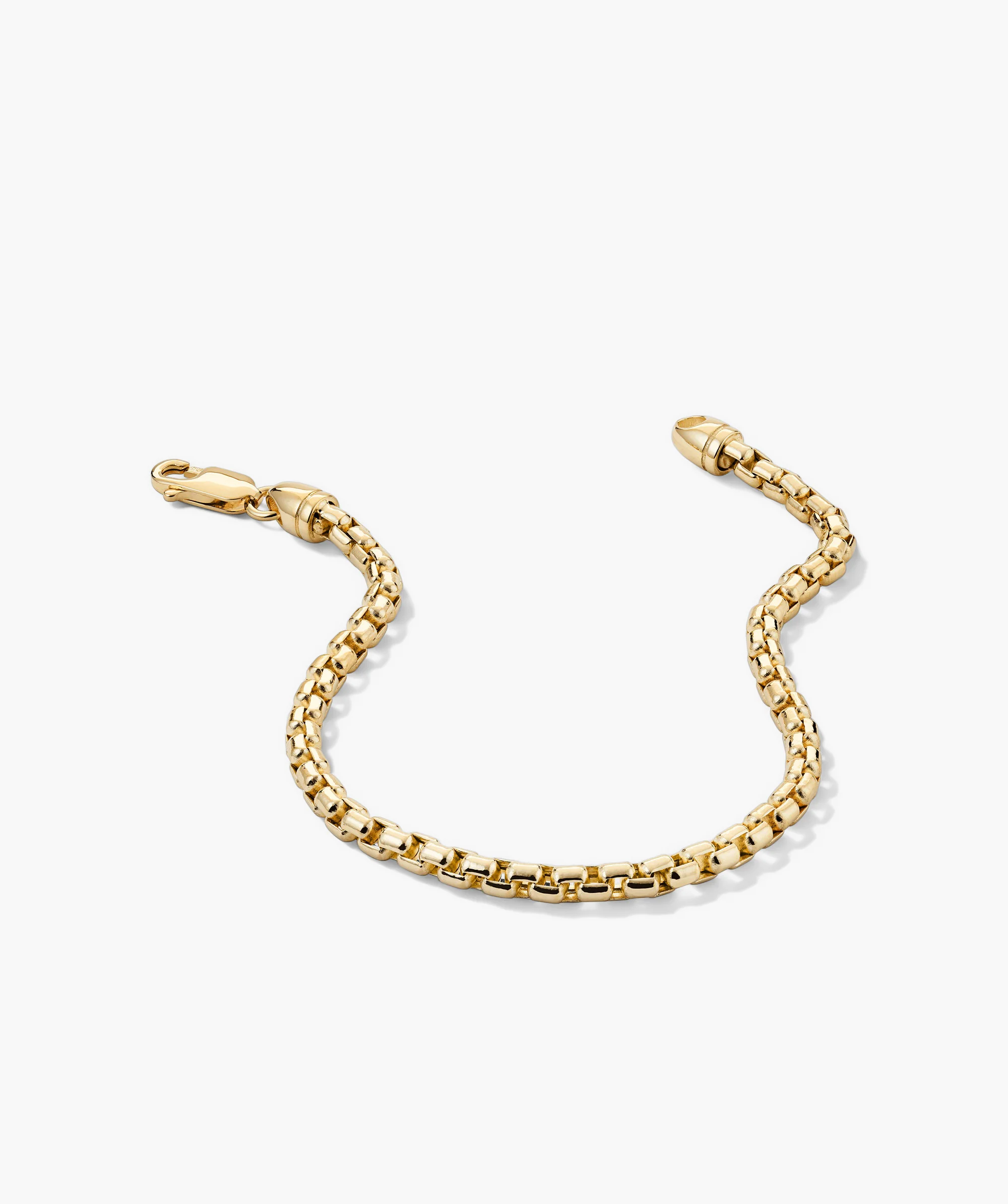 3mm Round Box Chain Bracelet - Image 3