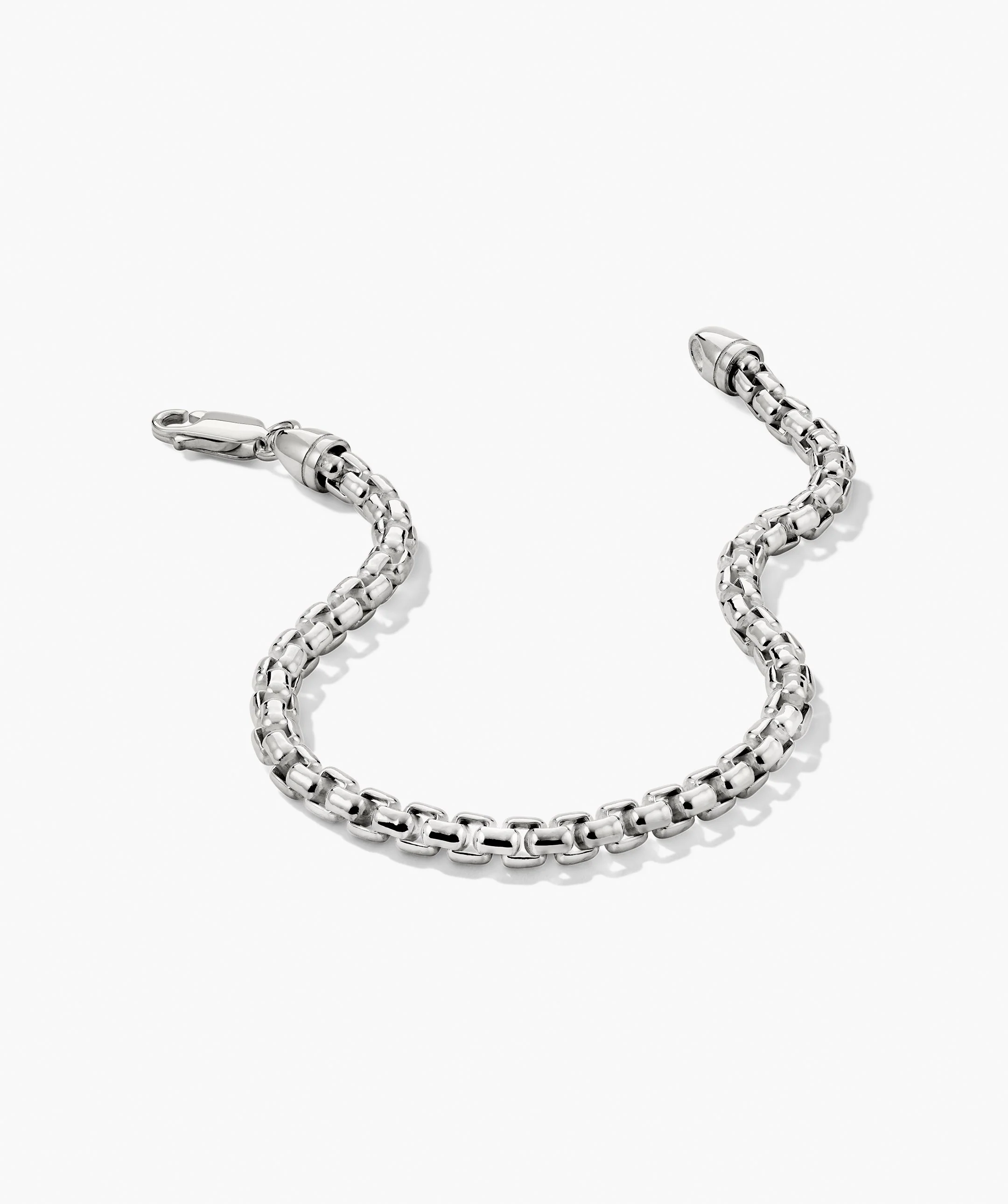 4mm Round Box Chain Bracelet - Image 3