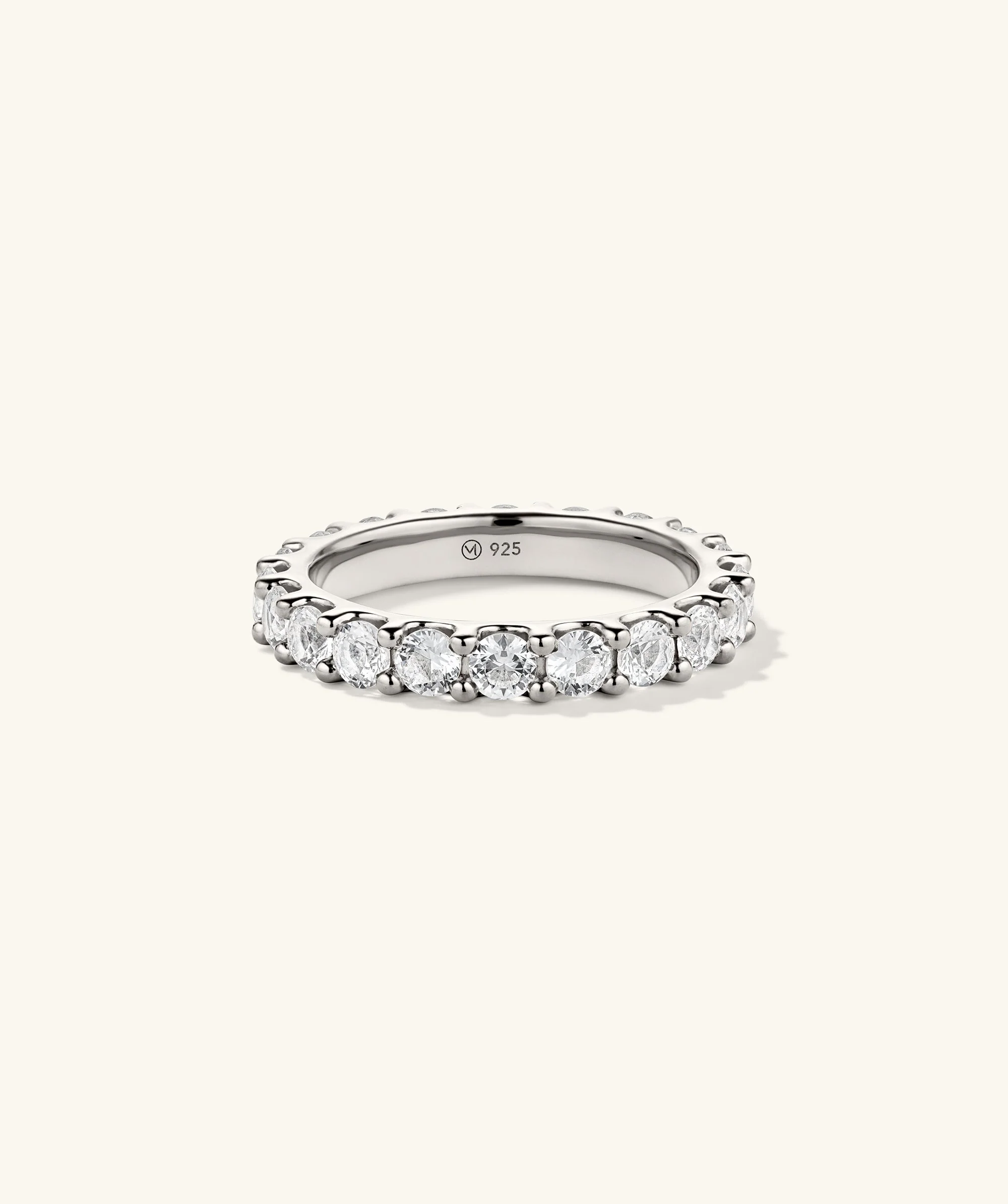 Aurora Lab Grown Sapphire Eternity Ring - Image 5