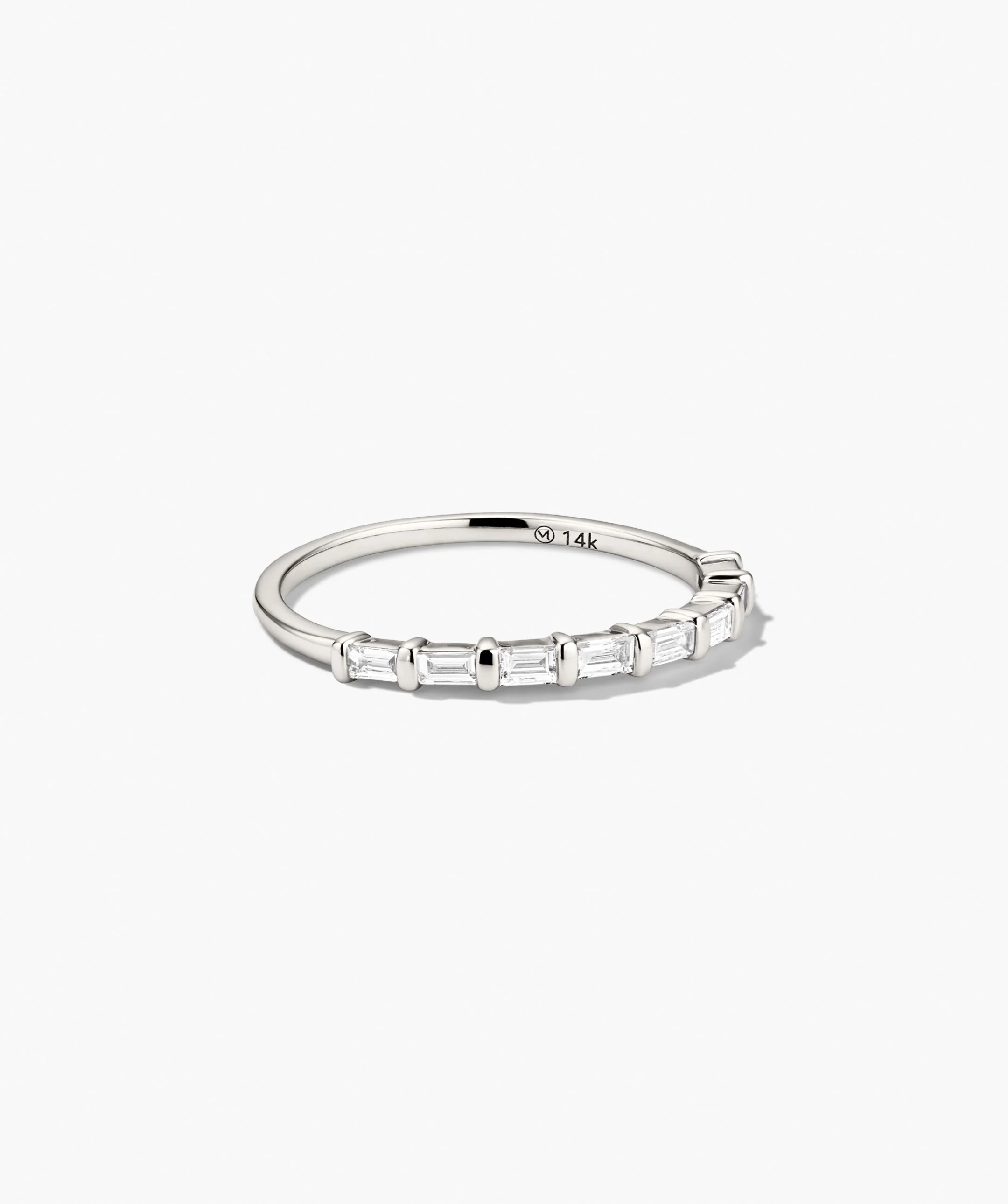 Baguette Diamond Half Eternity Band - Image 16