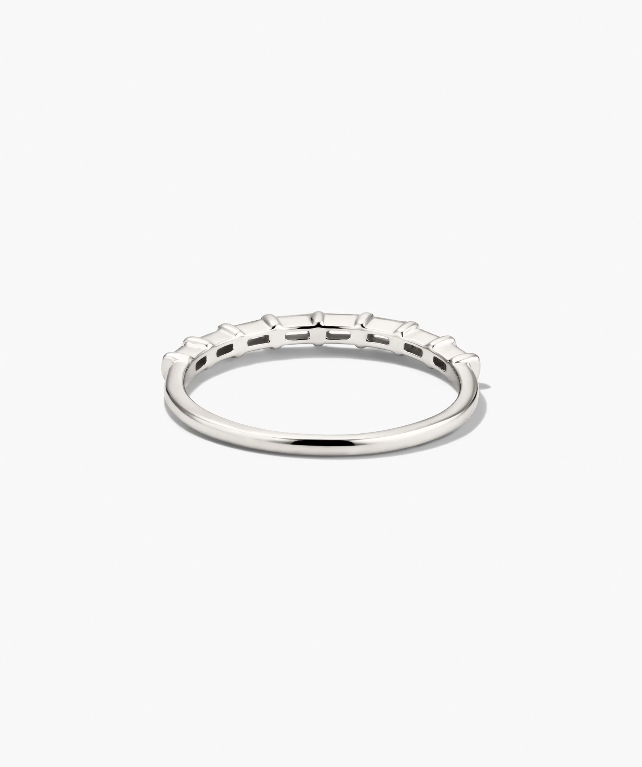 Baguette Diamond Half Eternity Band - Image 18