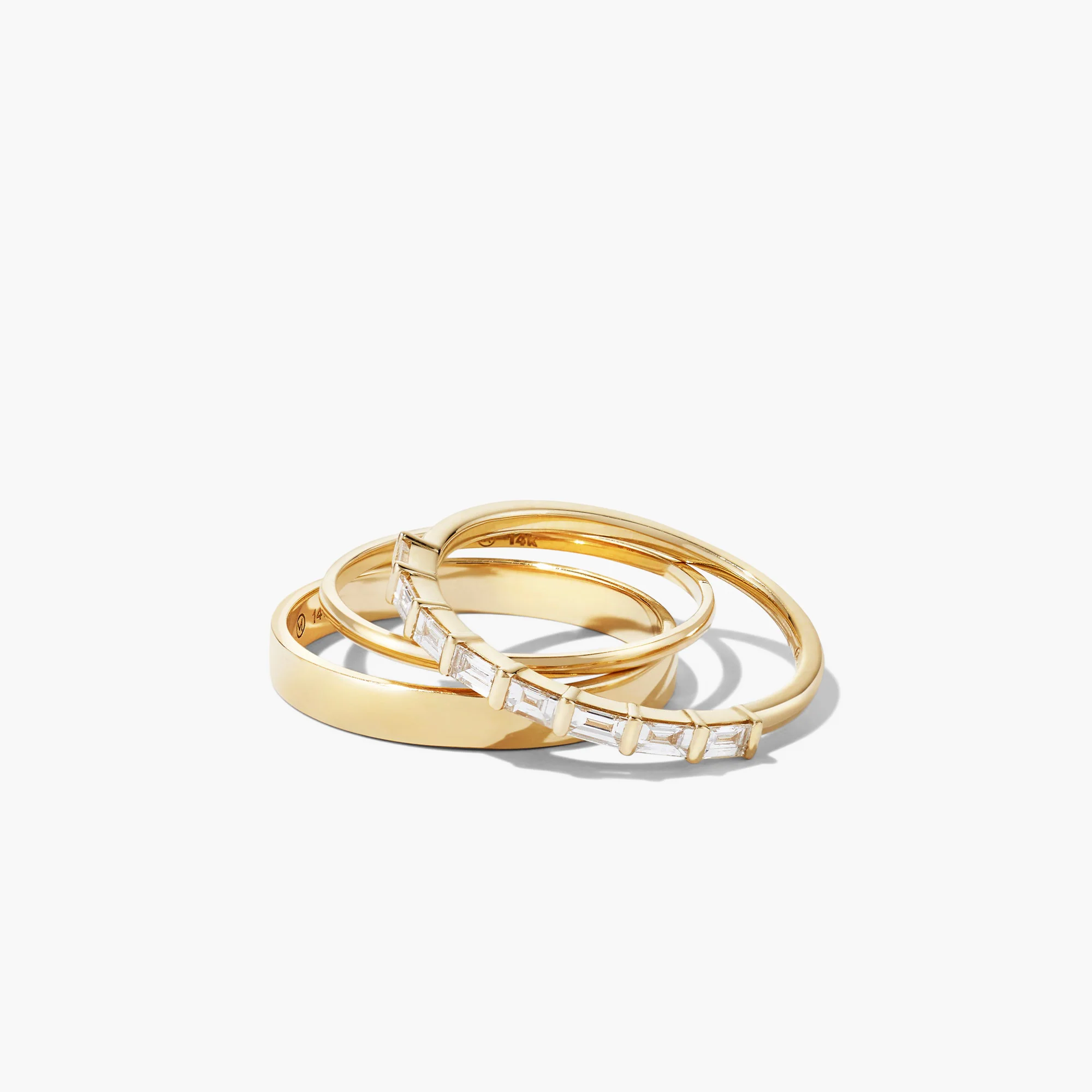 Baguette Diamond Half Eternity Band - Image 3