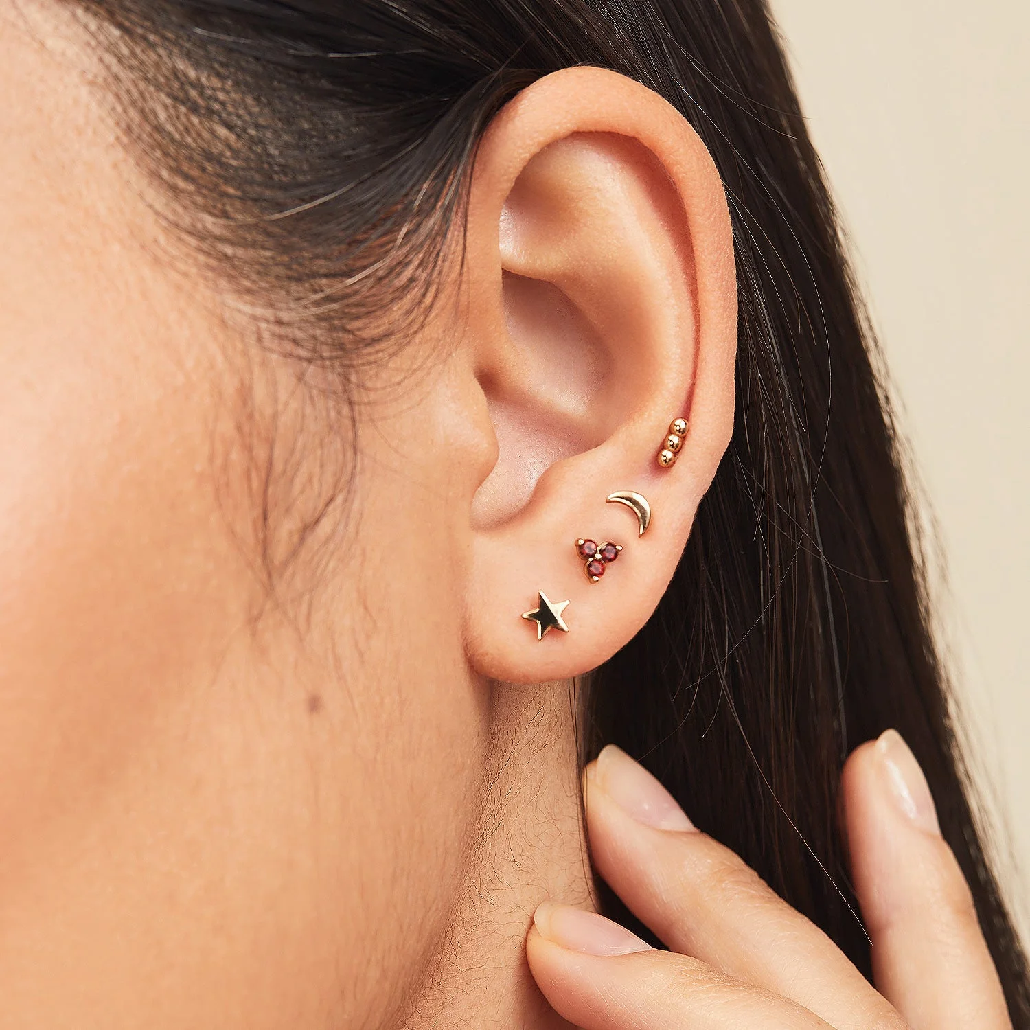 Piercing Studio - Bar Spheres Flat Back Stud - Image 7