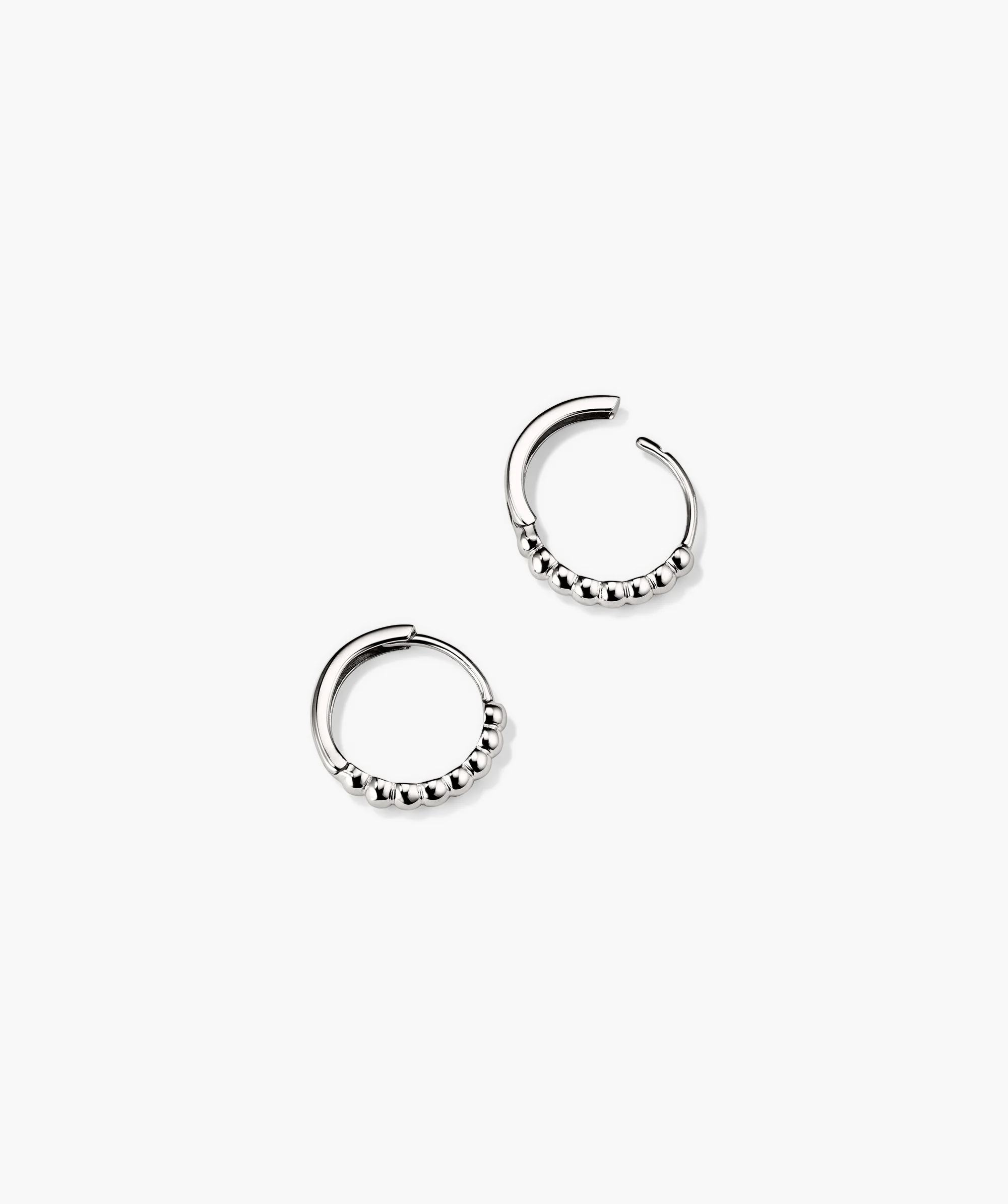 Beaded Huggie Hoops - Image 8
