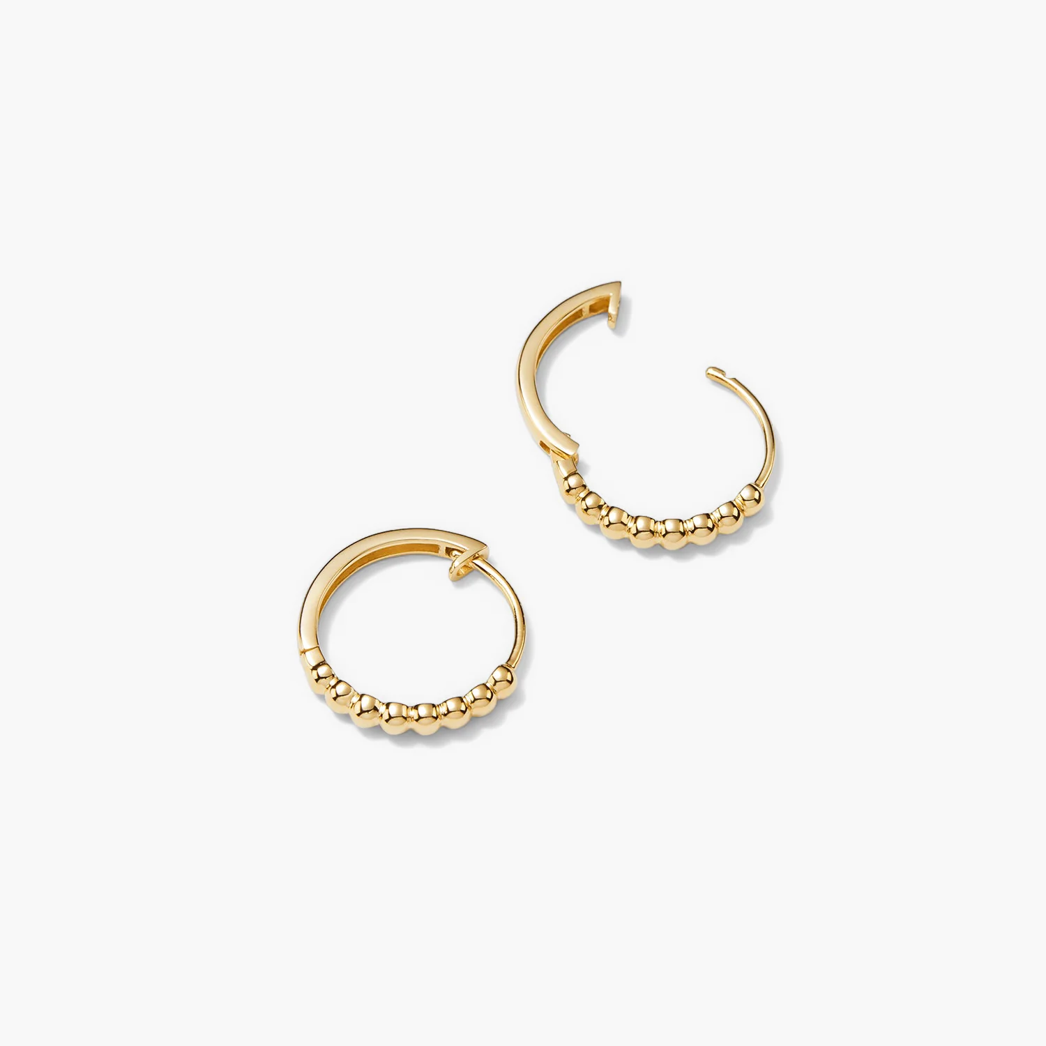 Beaded Small Hoops - Image 4