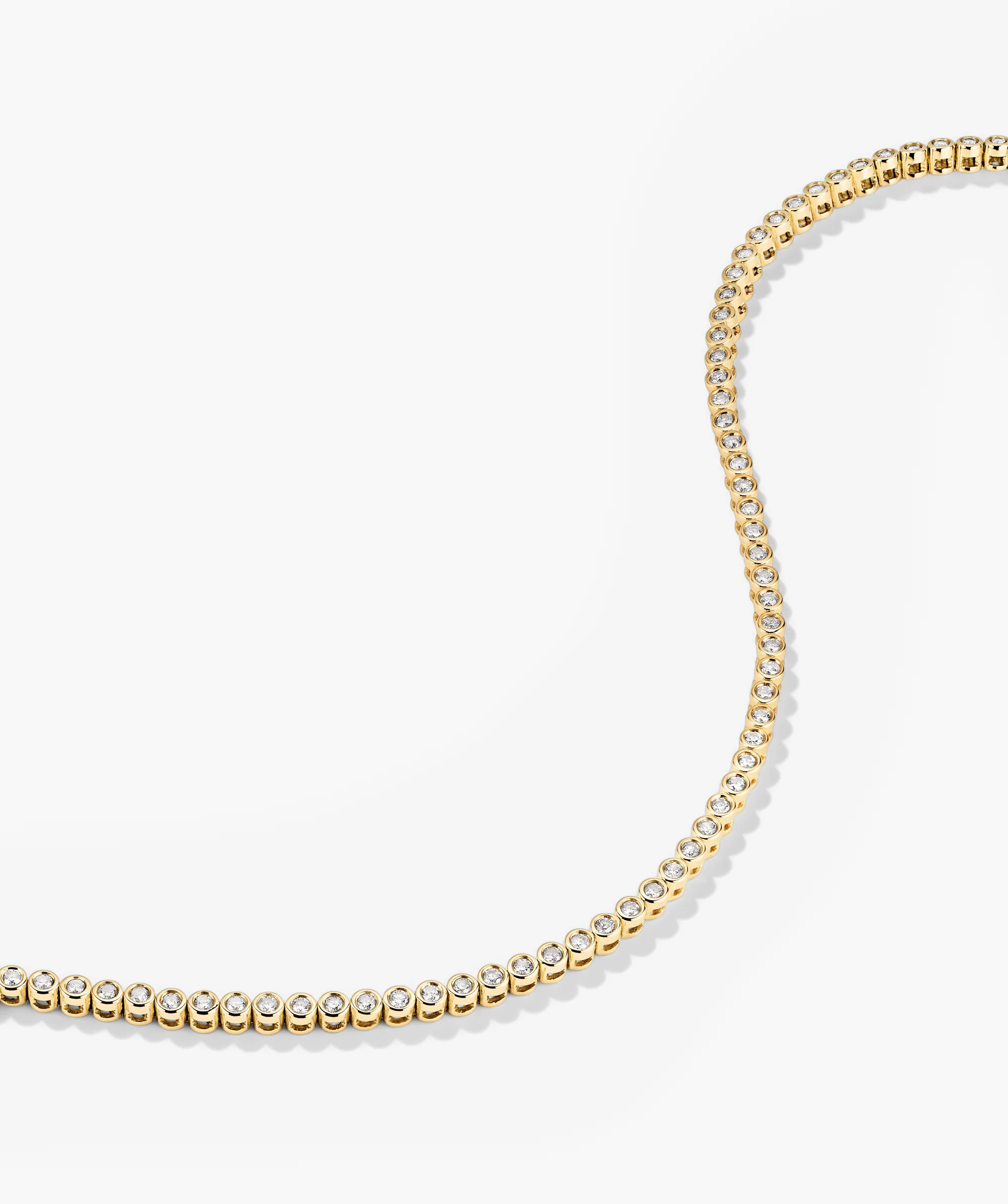 Bezel Lab Grown Diamond Tennis Bracelet - Image 4
