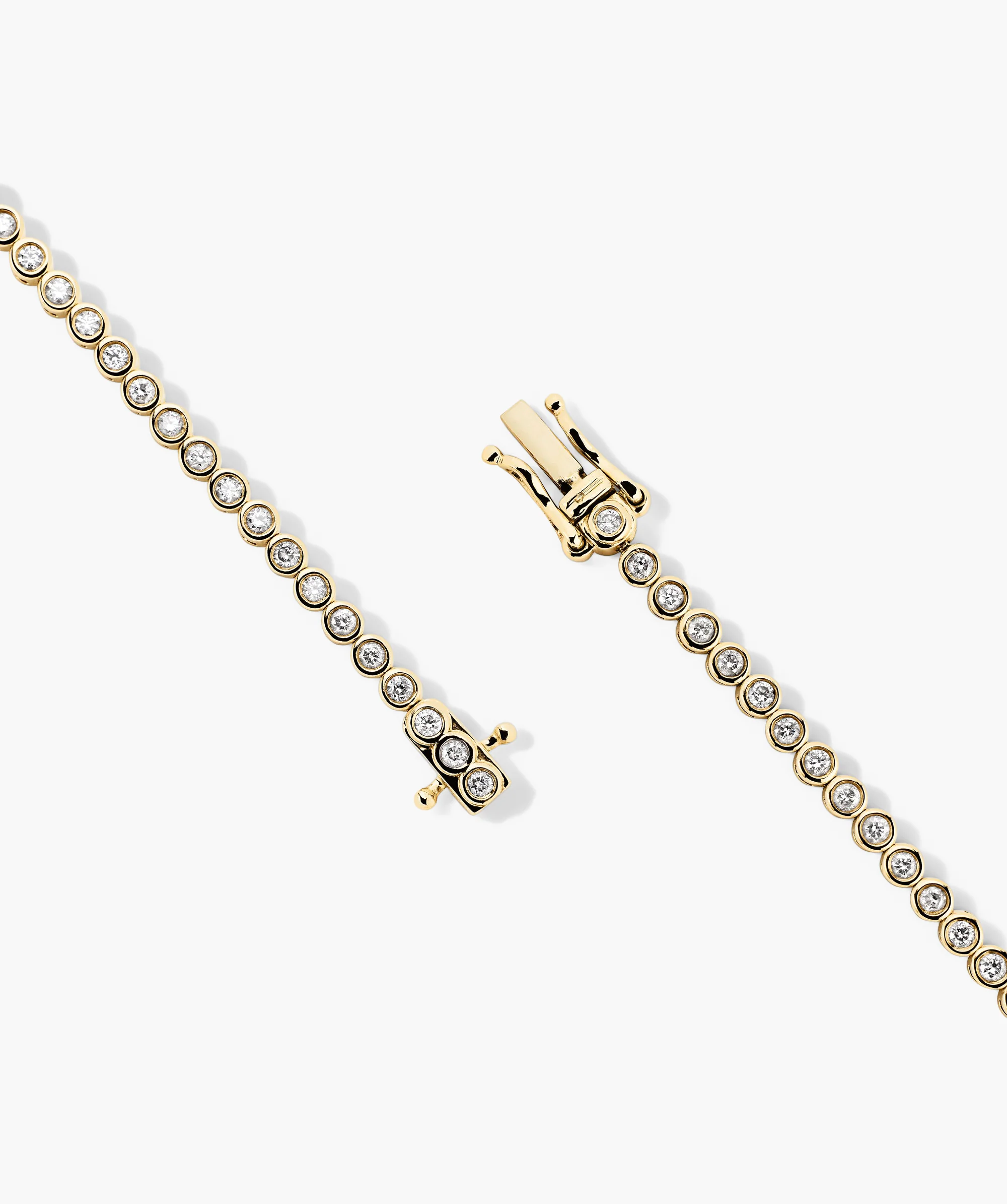 Bezel Lab Grown Diamond Tennis Bracelet - Image 6