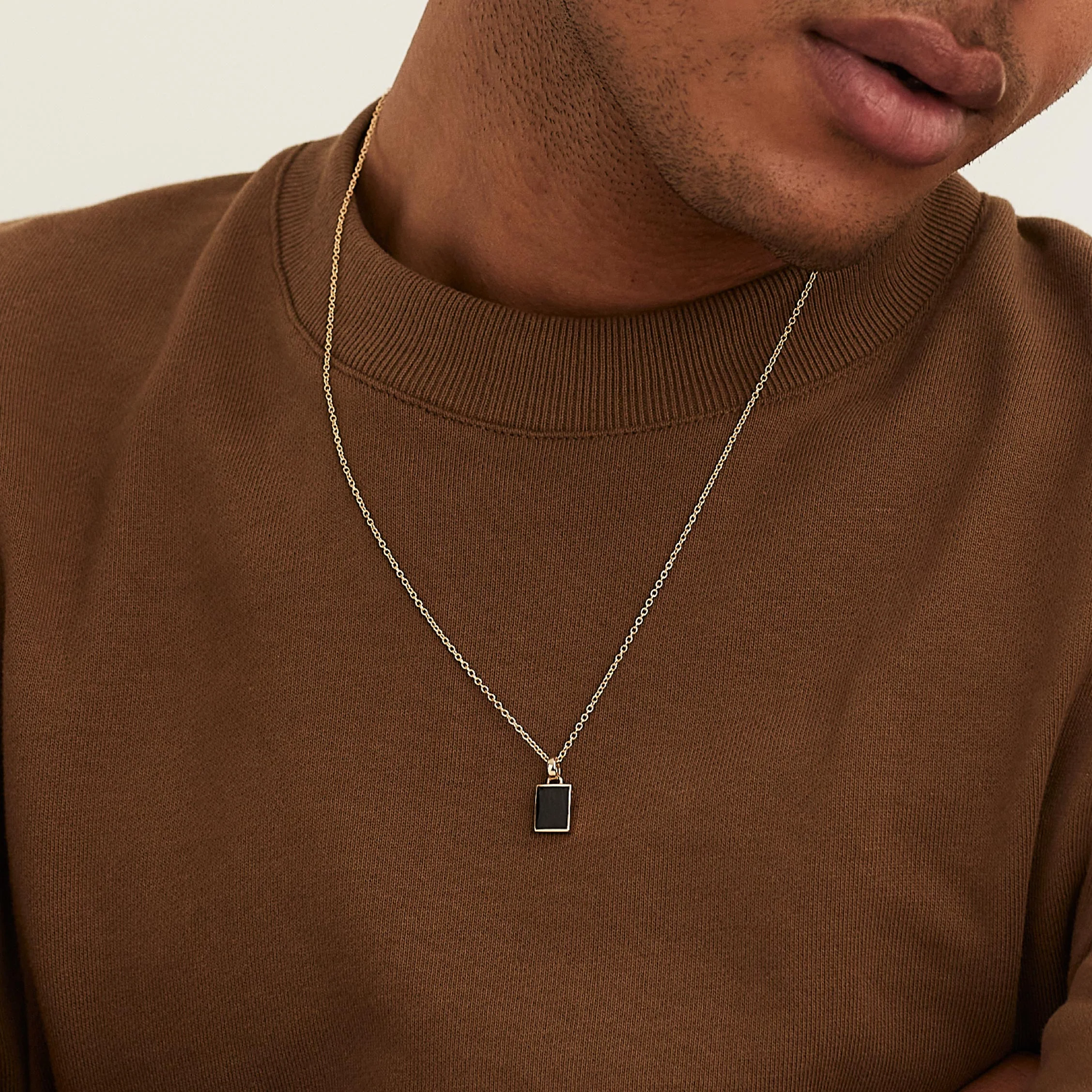 Black Onyx Pendant Necklace - Image 3