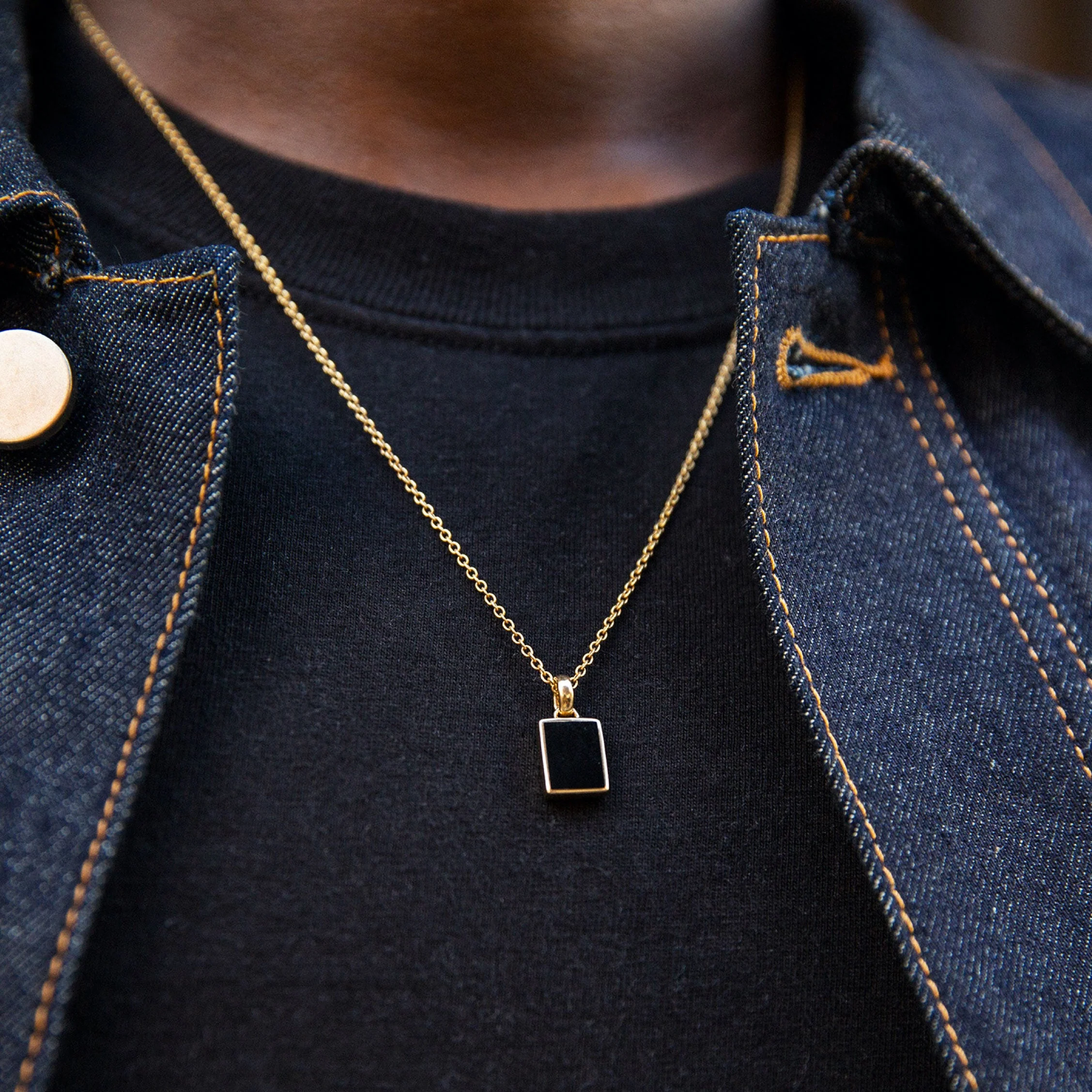 Black Onyx Pendant Necklace - Image 7