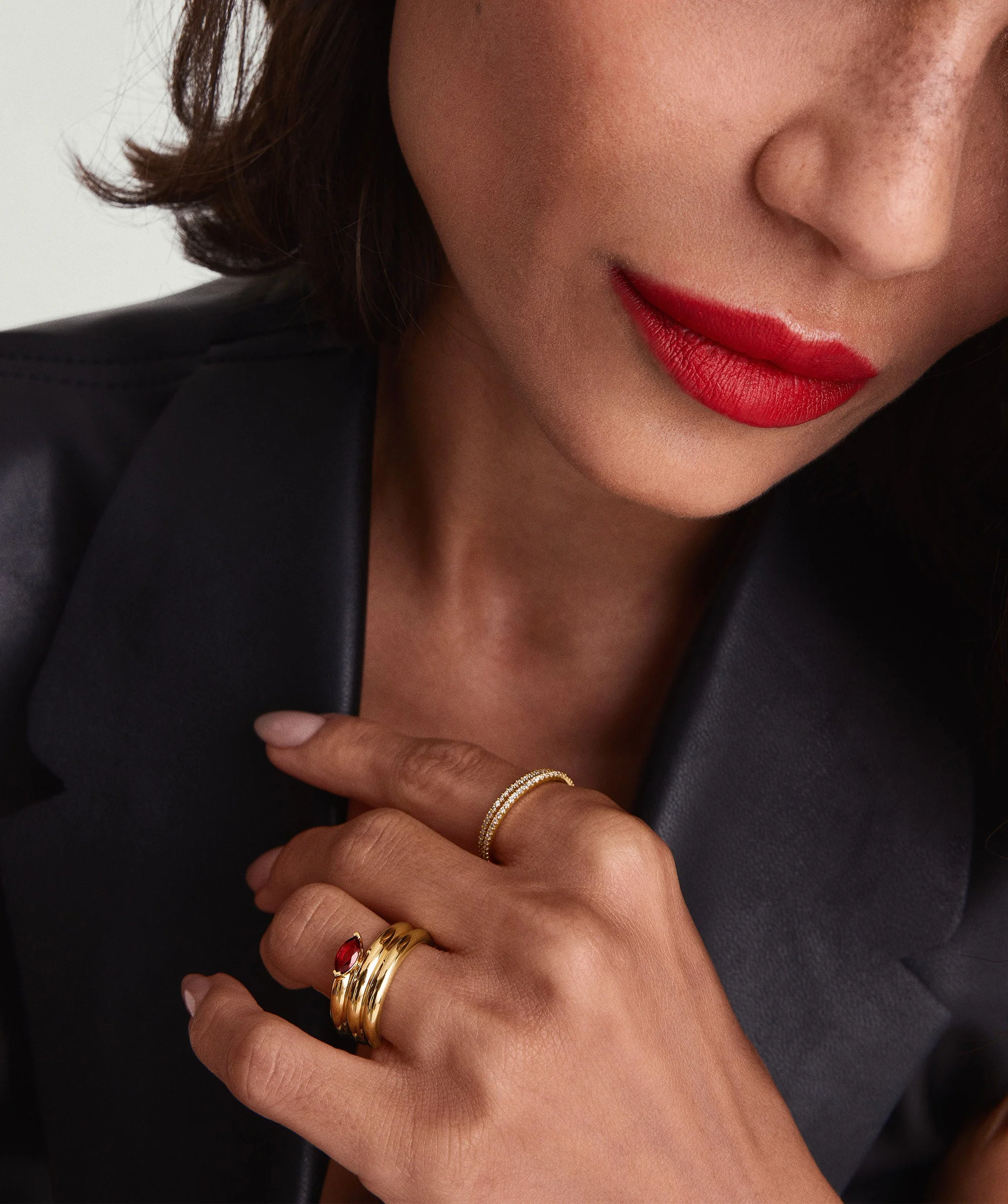 Boa Gemstone Coil Ring - Image 5