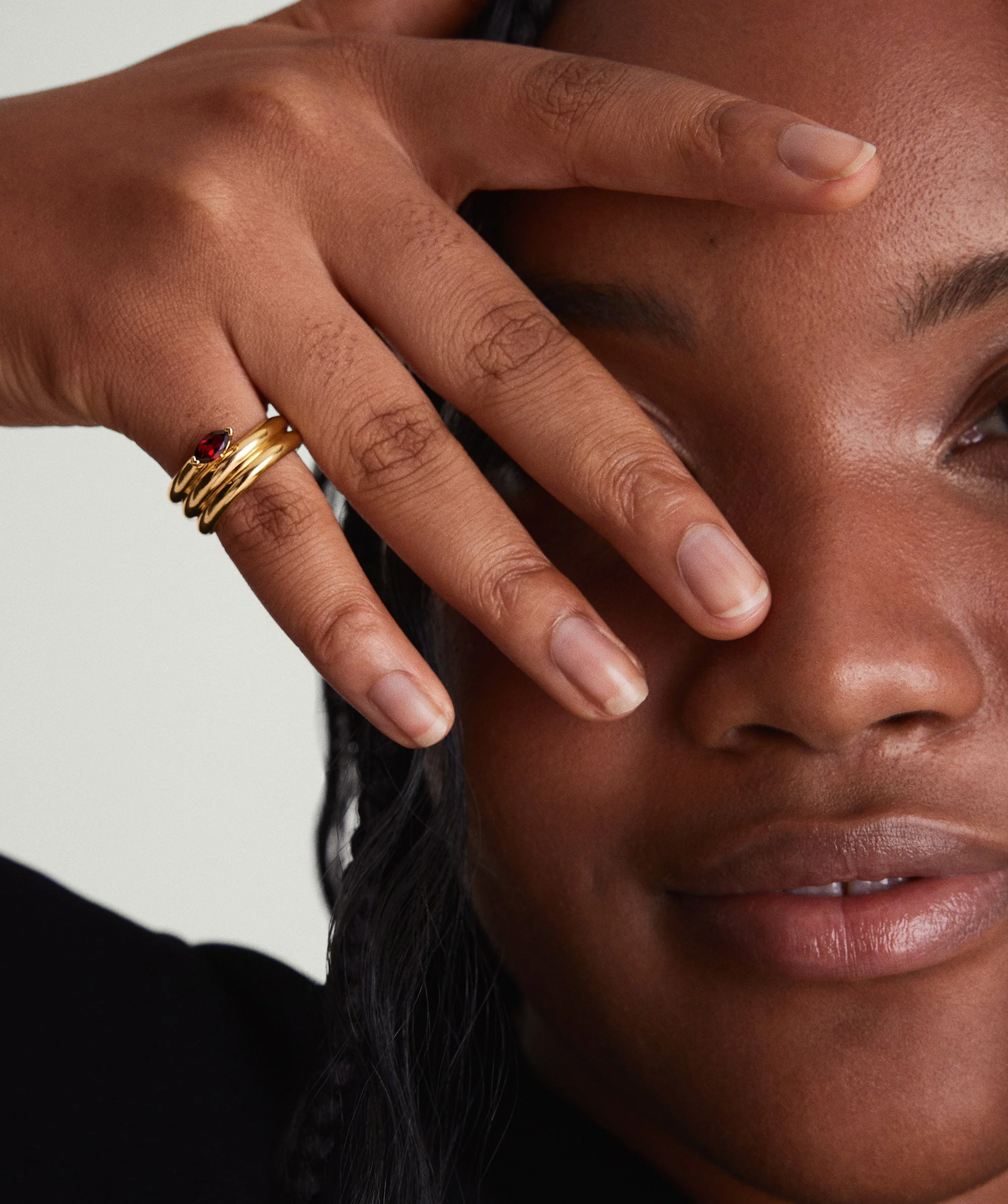 Boa Gemstone Coil Ring - Image 6