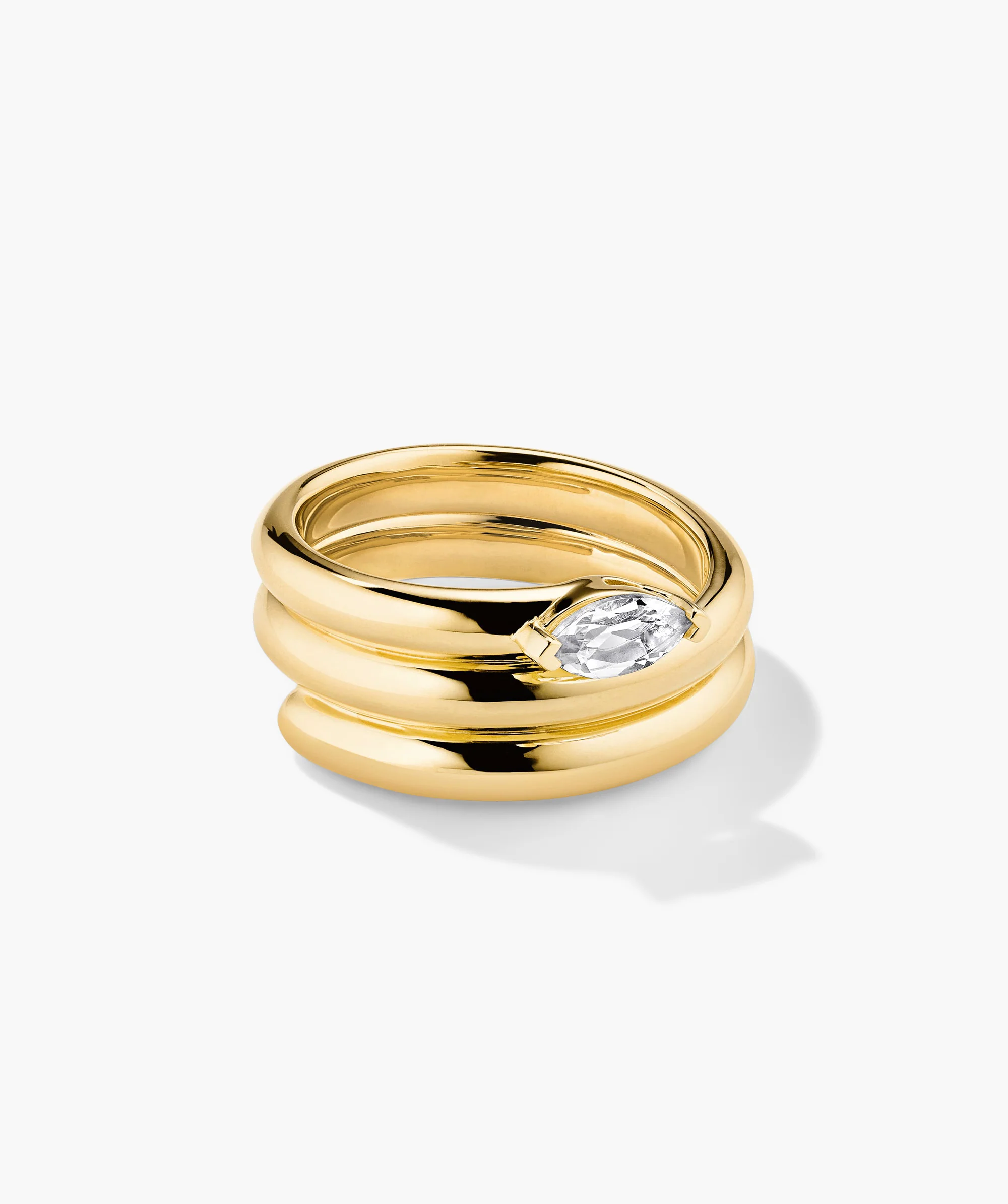 Boa Gemstone Coil Ring - Image 7