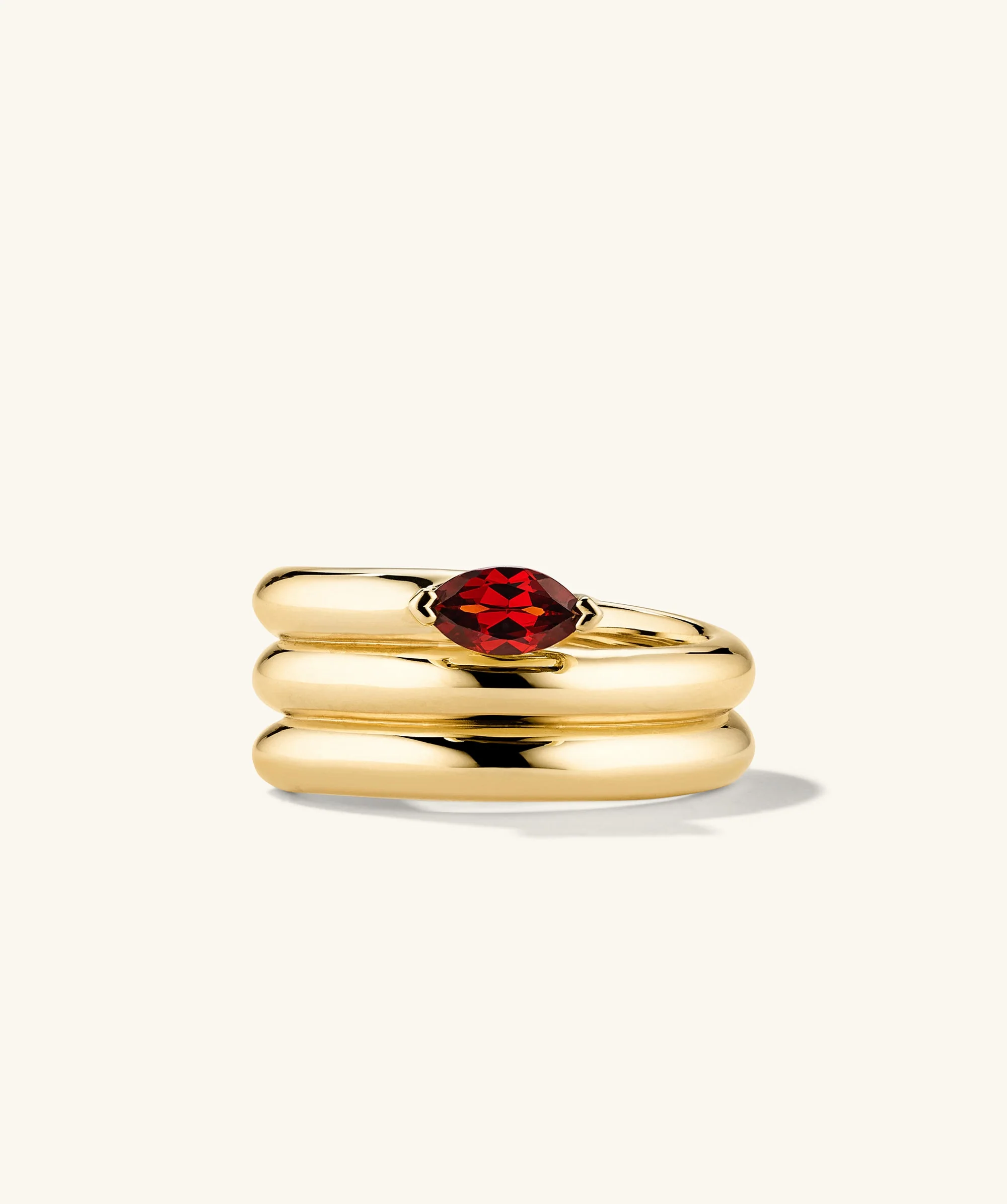 Boa Gemstone Coil Ring - Image 8