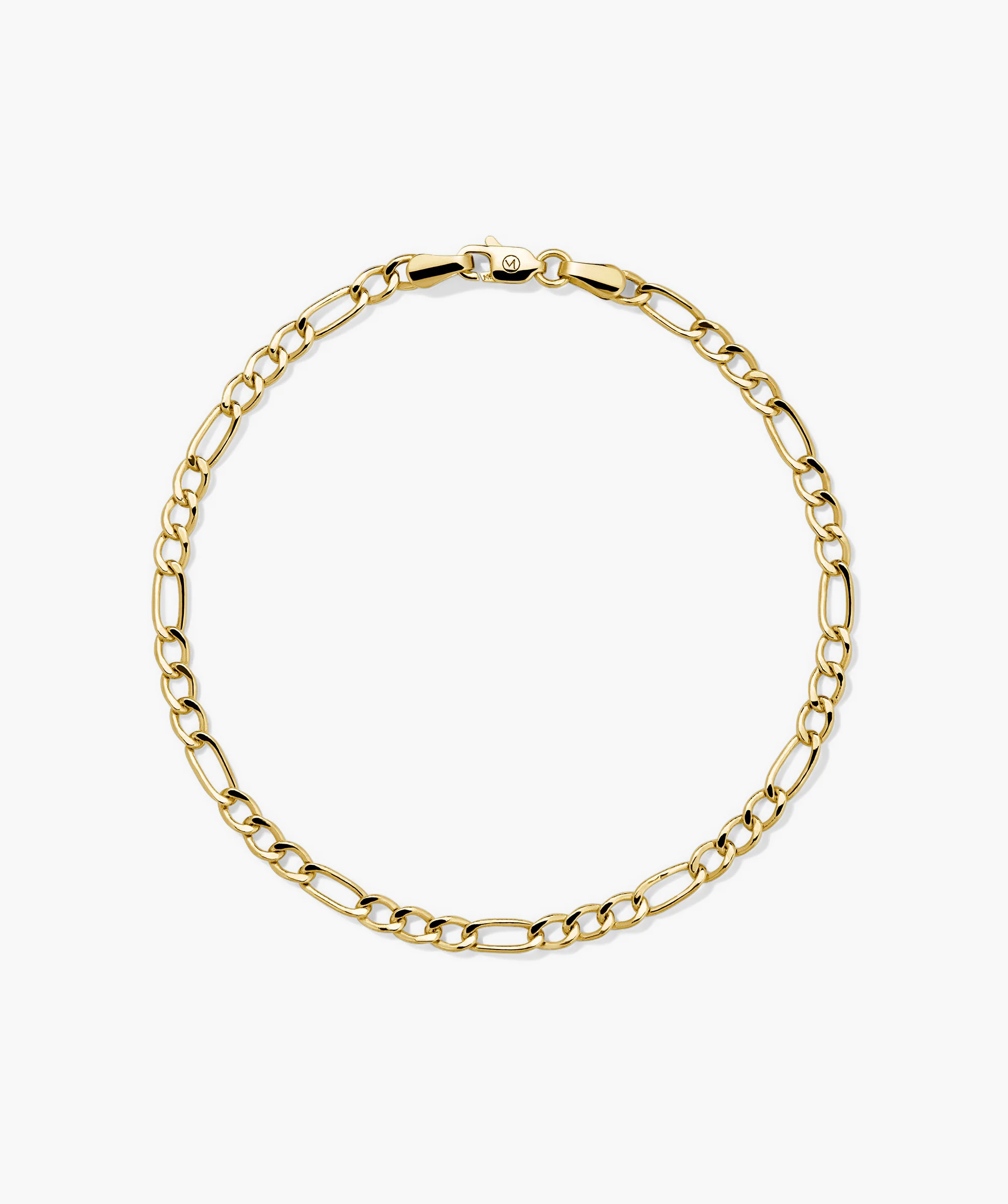 Bold Figaro Chain Bracelet - Image 3