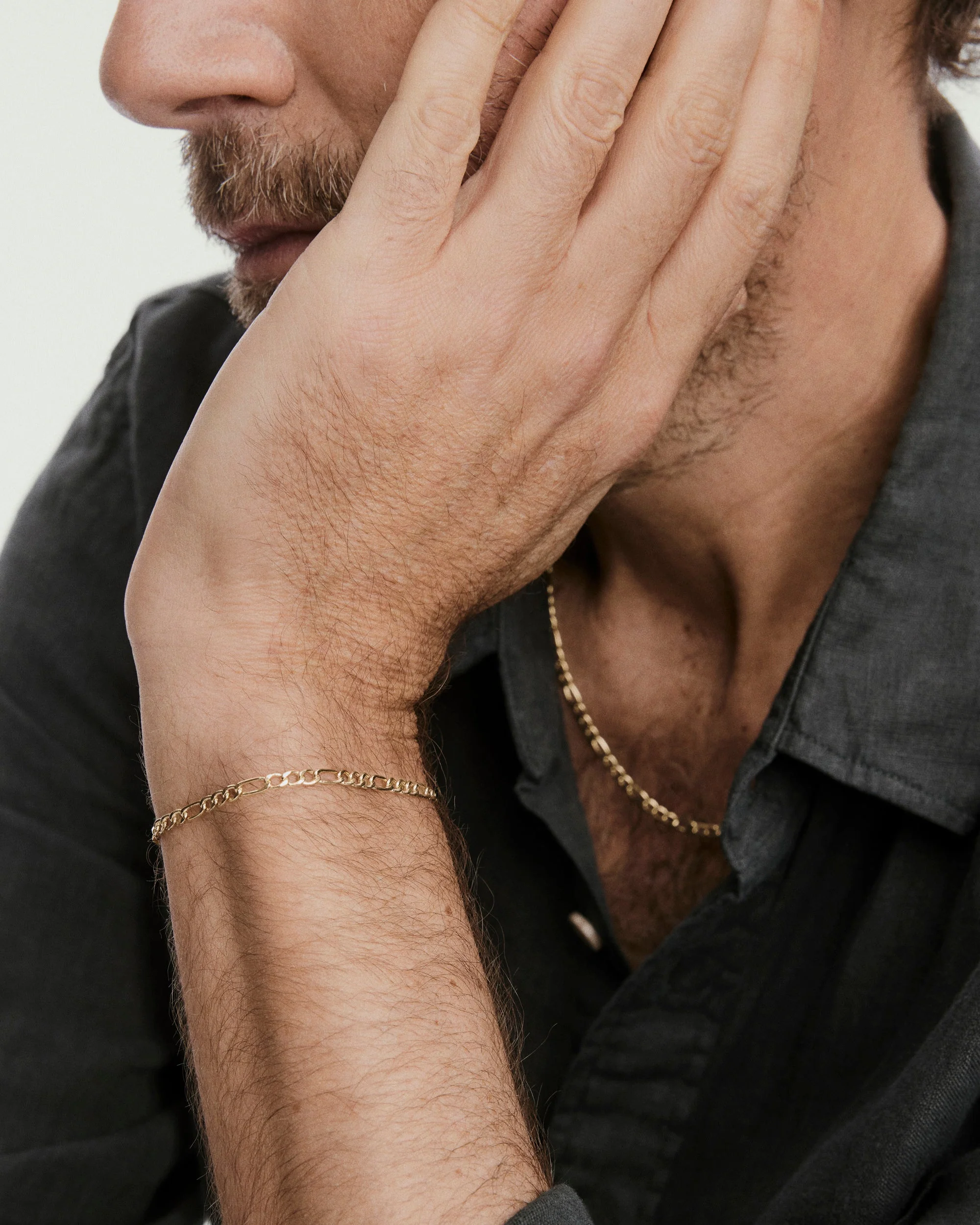 Bold Figaro Chain Bracelet - Image 6