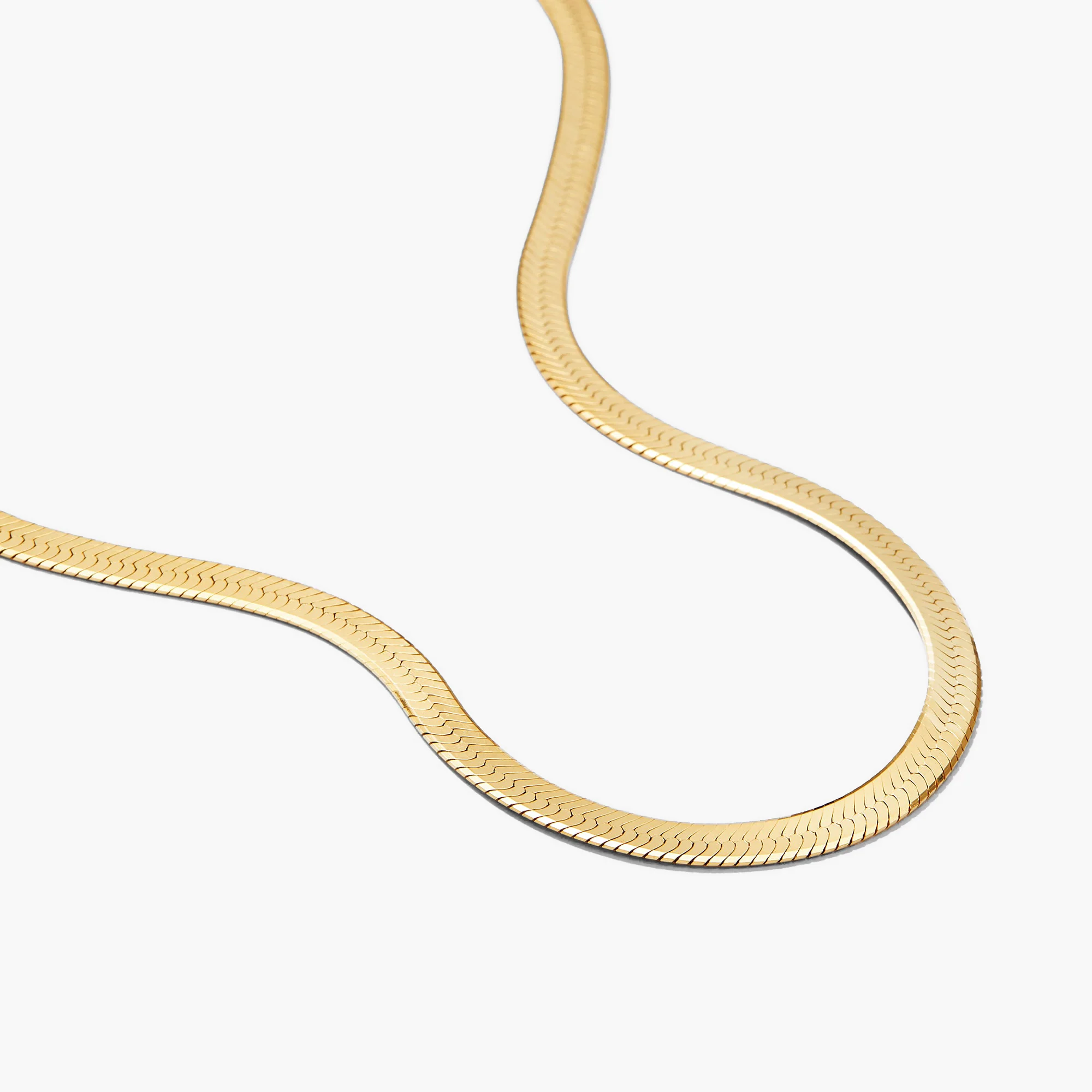 Bold Herringbone Chain Necklace - Image 5