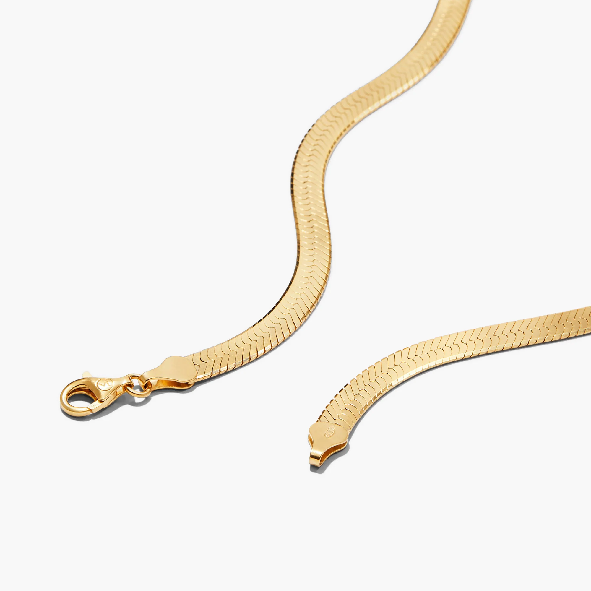 Bold Herringbone Chain Necklace - Image 6
