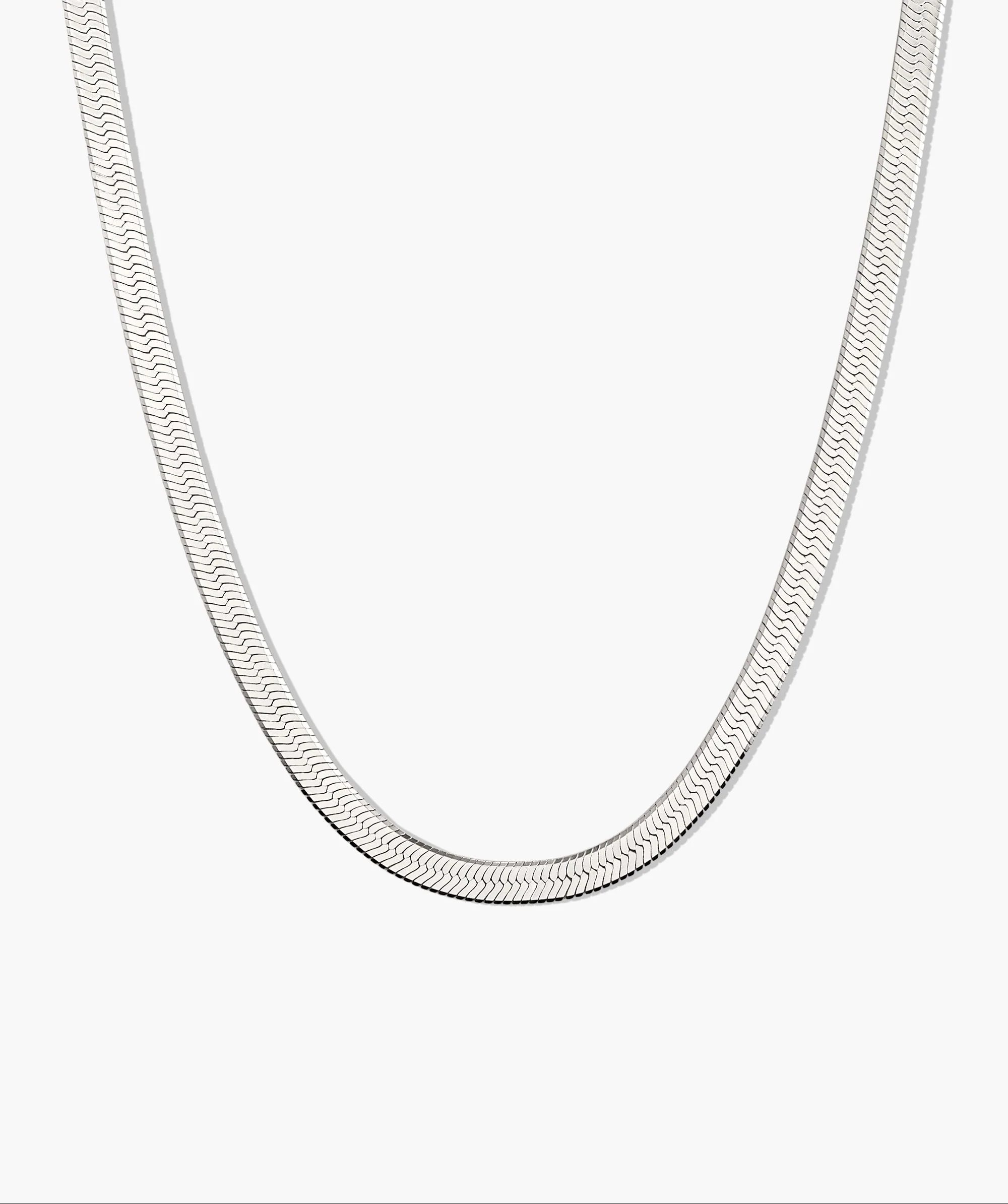 Bold Herringbone Chain Necklace - Image 8
