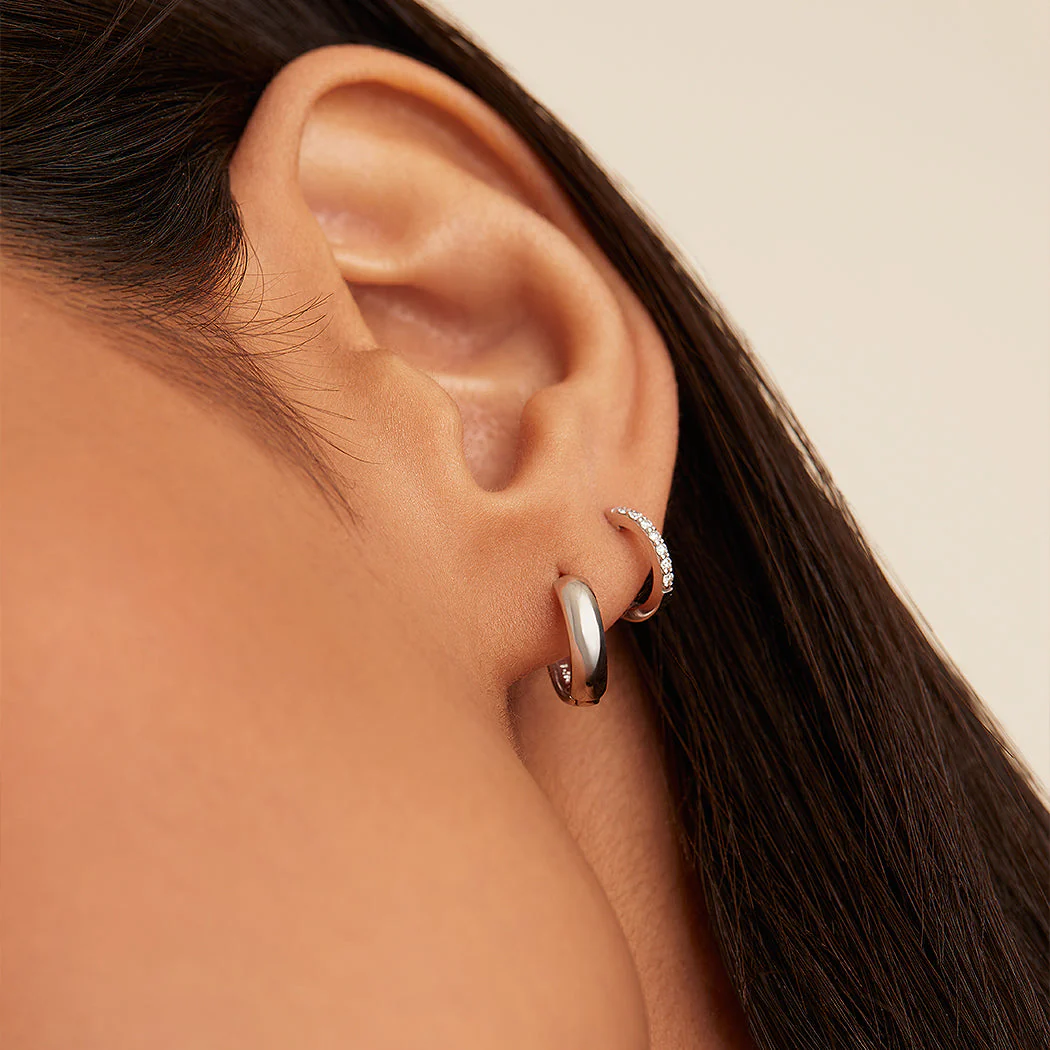 Bold Huggie Hoops - Image 11