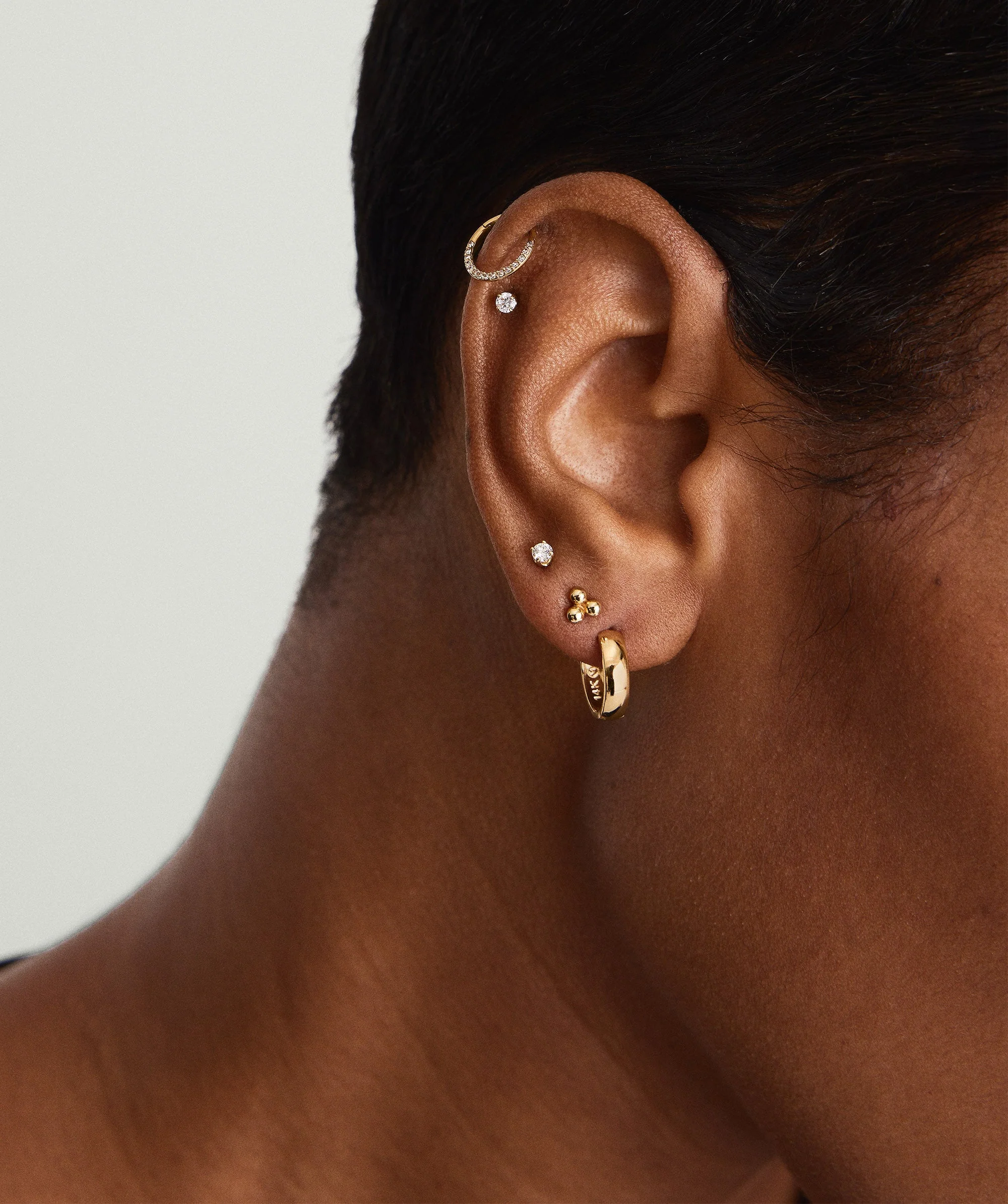 Bold Huggie Hoops - Image 5