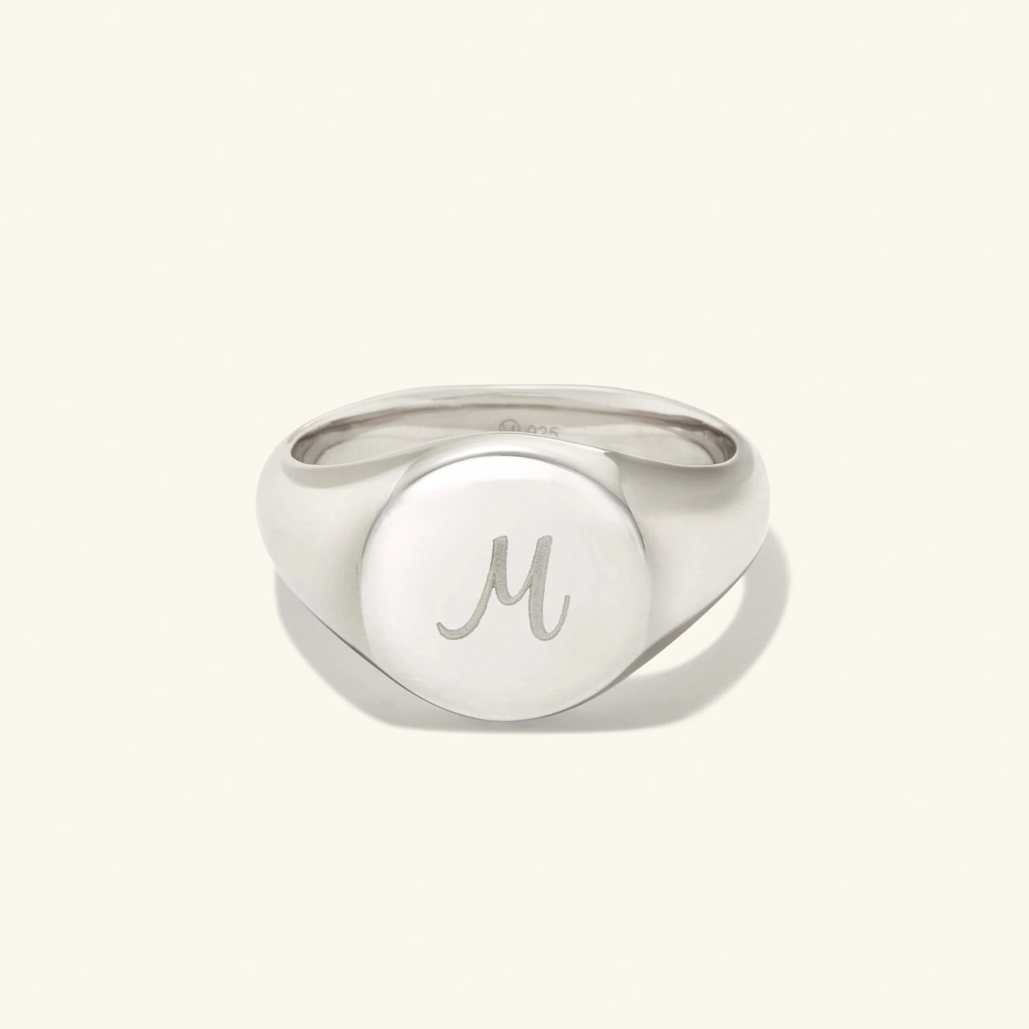 Bold Round Signet Ring - Image 7