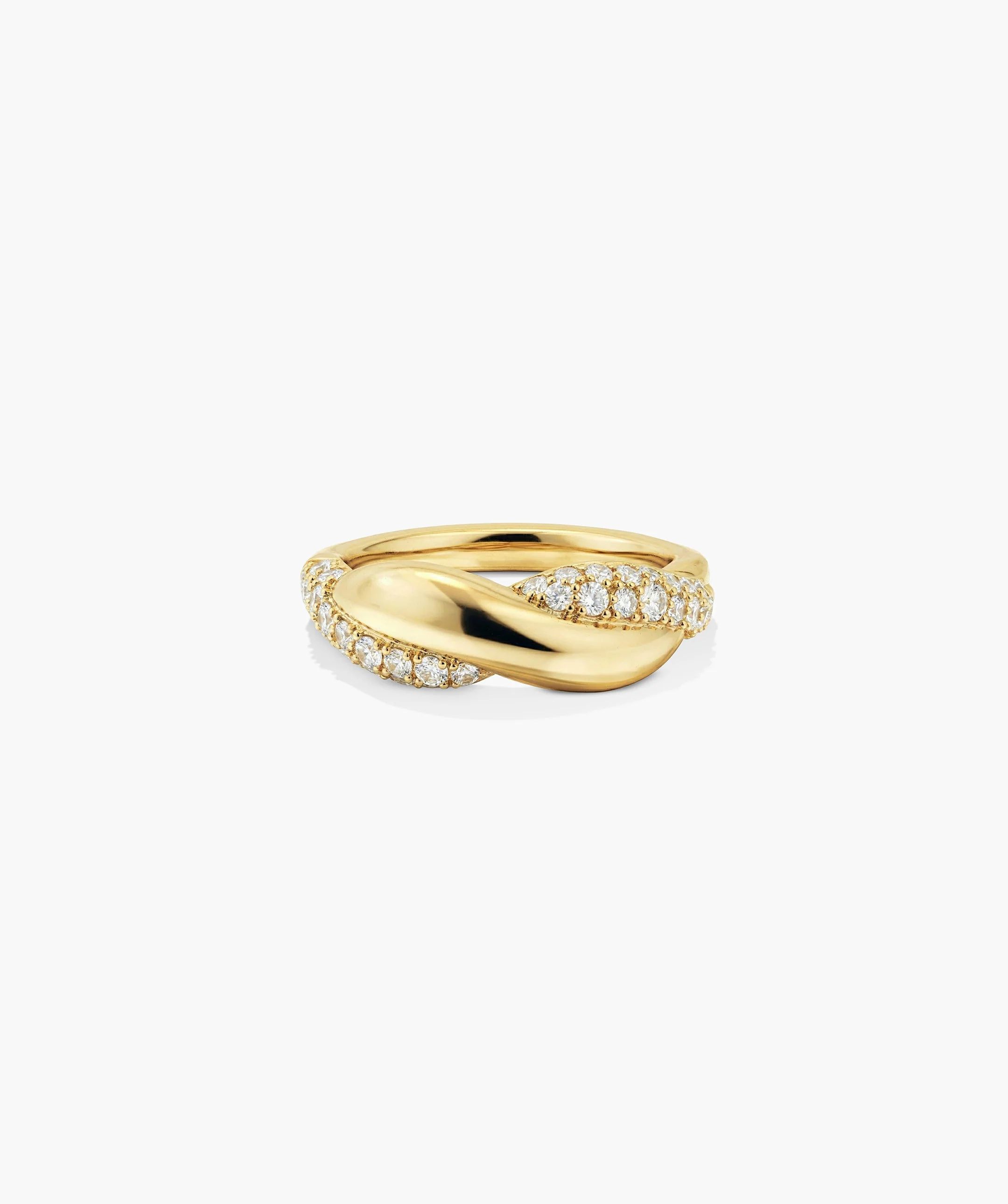 Brioche Pavé Lab Grown Sapphire Ring - Image 3