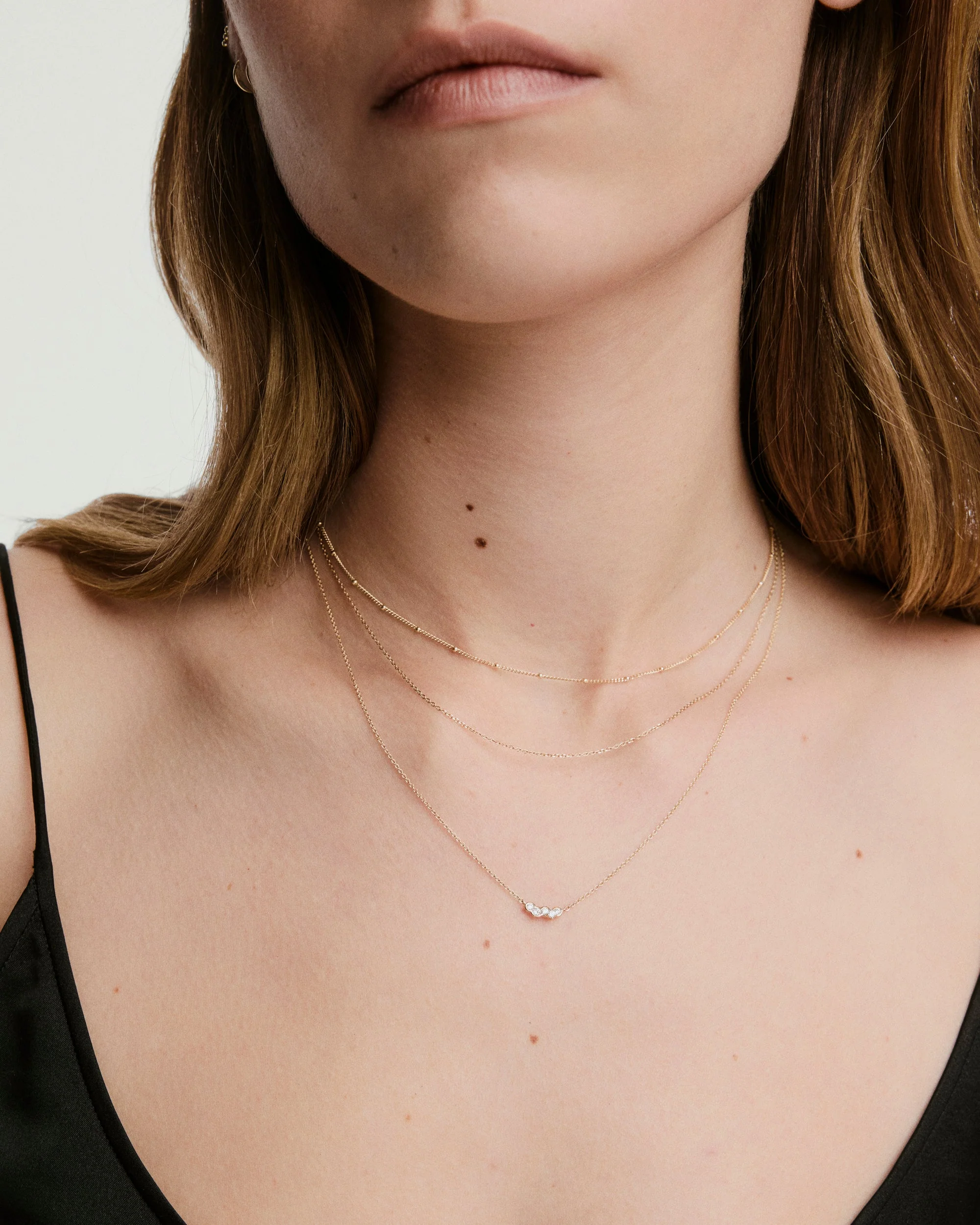 Celeste Lab Grown Diamond Cluster Necklace - Image 3