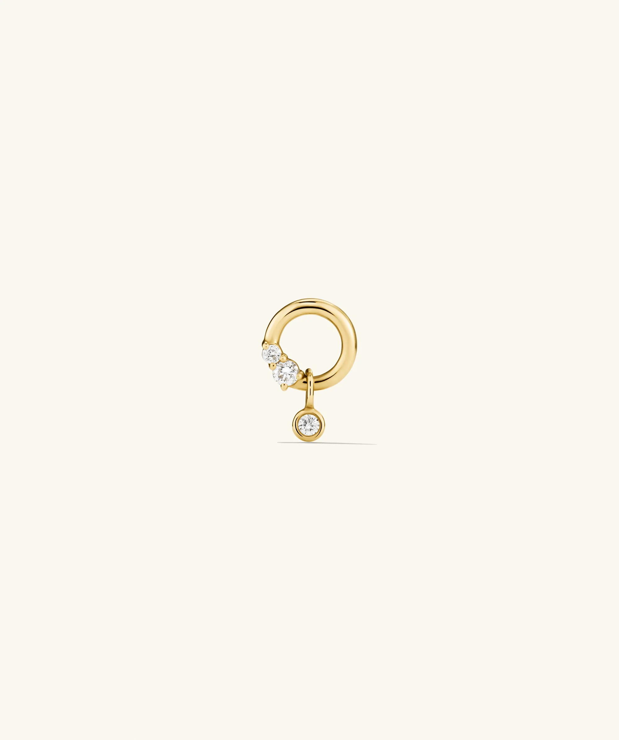 Single Celeste Lab Grown Diamond Ellipse Stud - Image 2