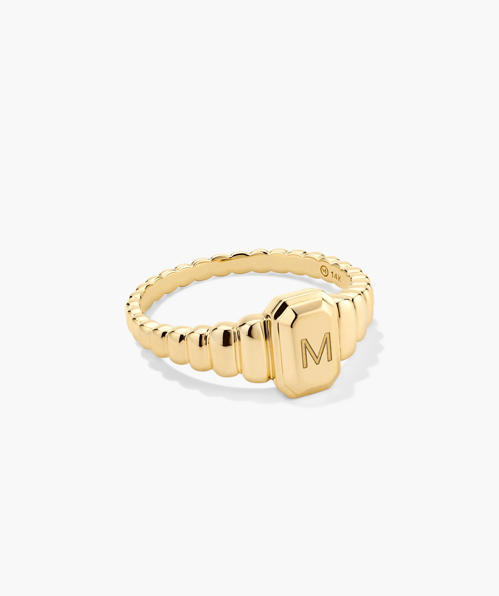 Charlotte Step Cut Signet Ring - Image 3