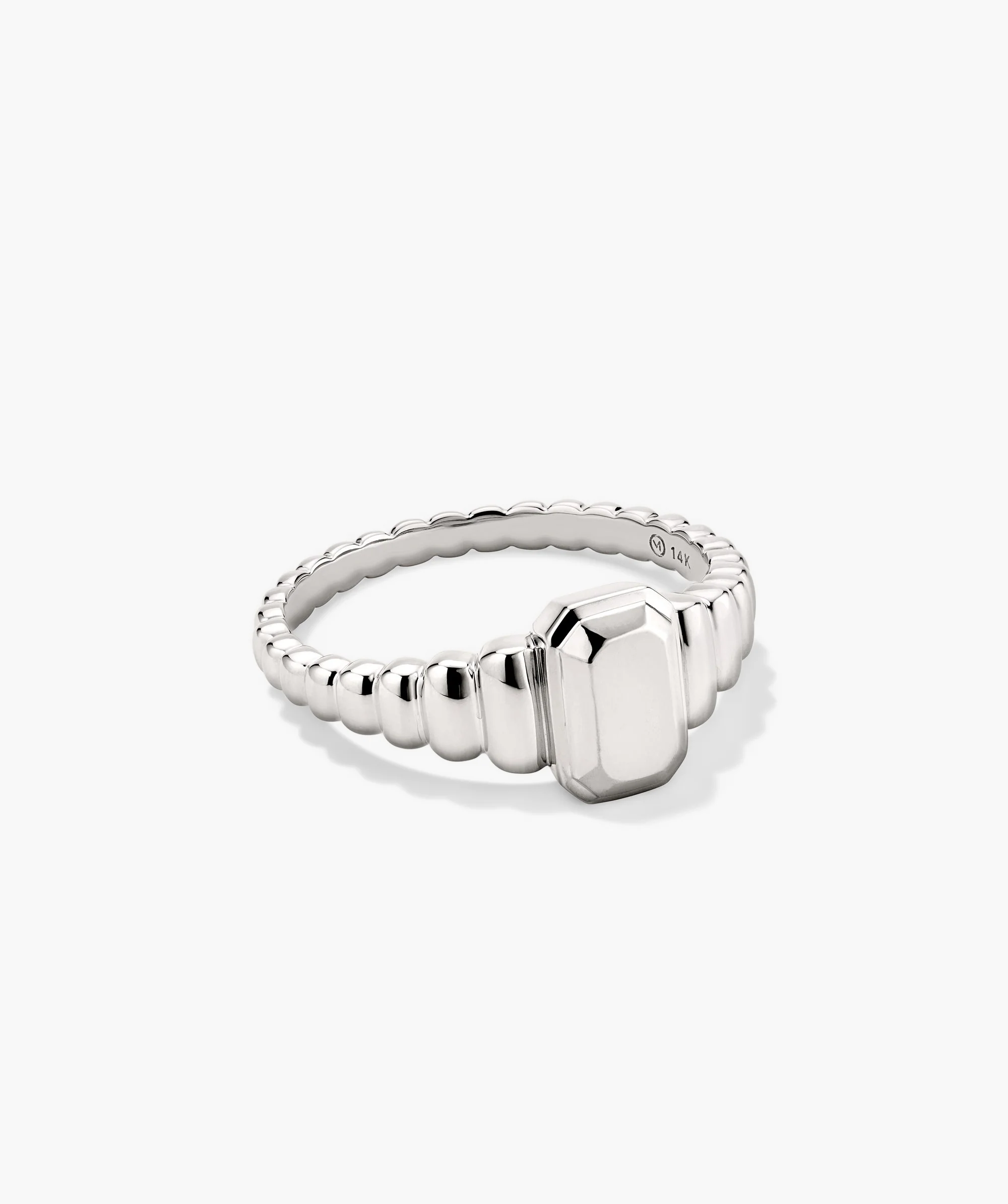 Charlotte Step Cut Signet Ring - Image 4