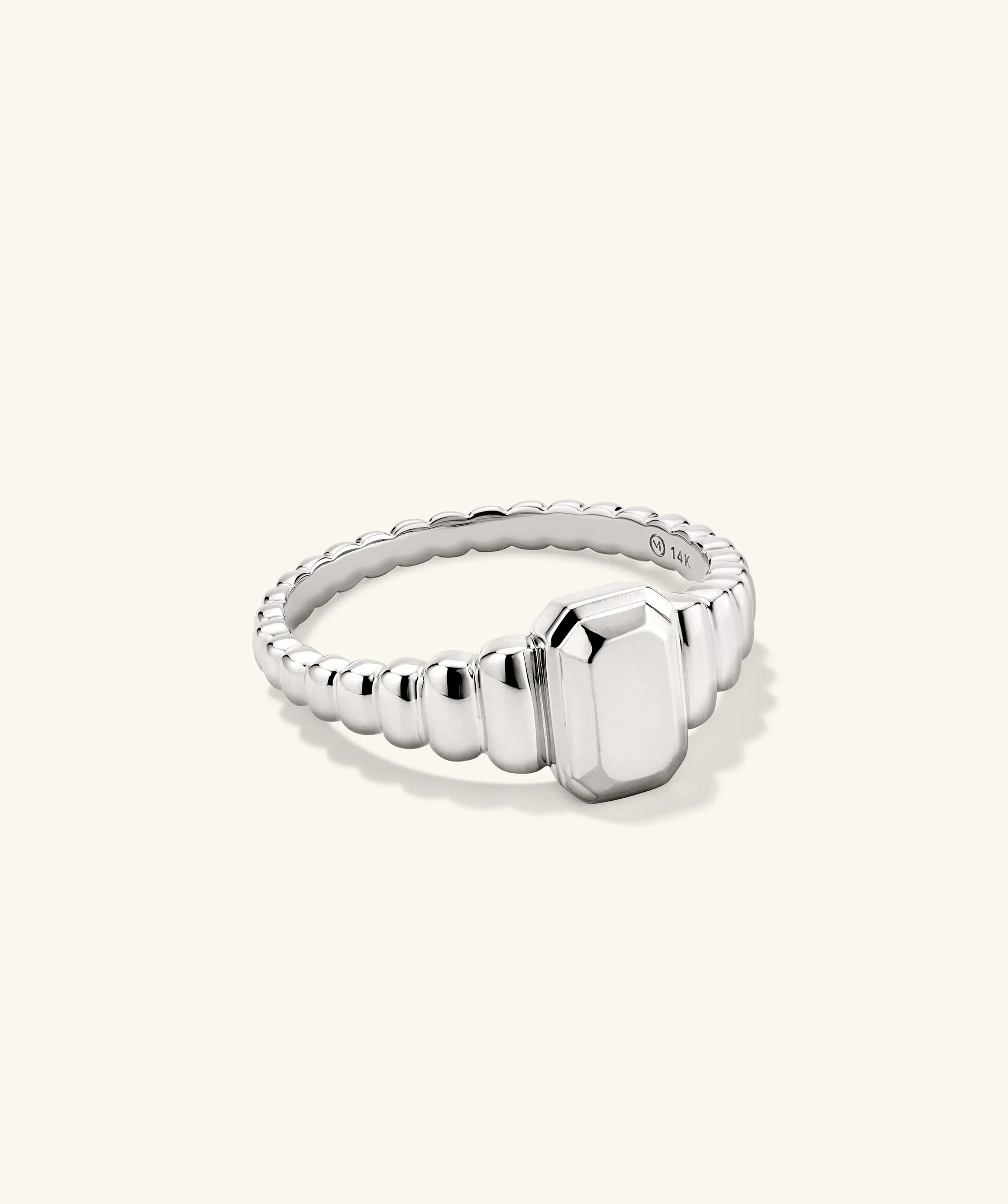 Charlotte Step Cut Signet Ring - Image 8