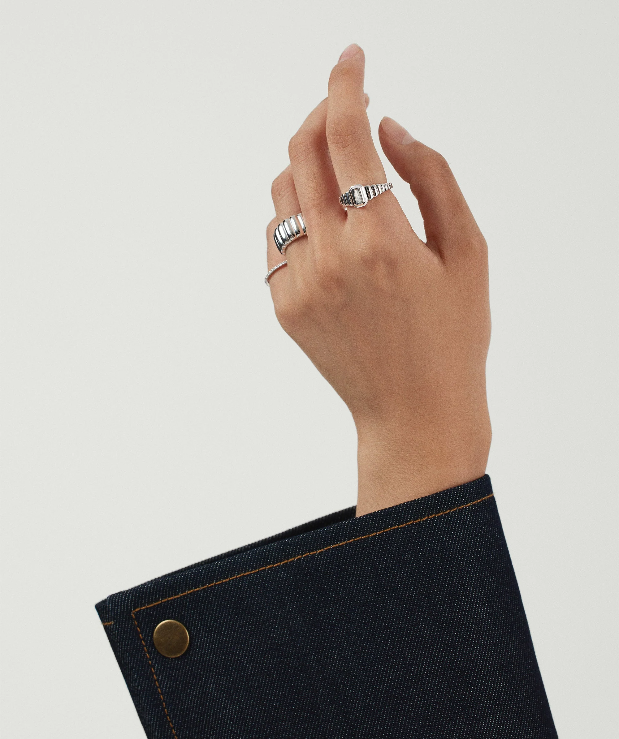 Charlotte Step Cut Signet Ring - Image 9