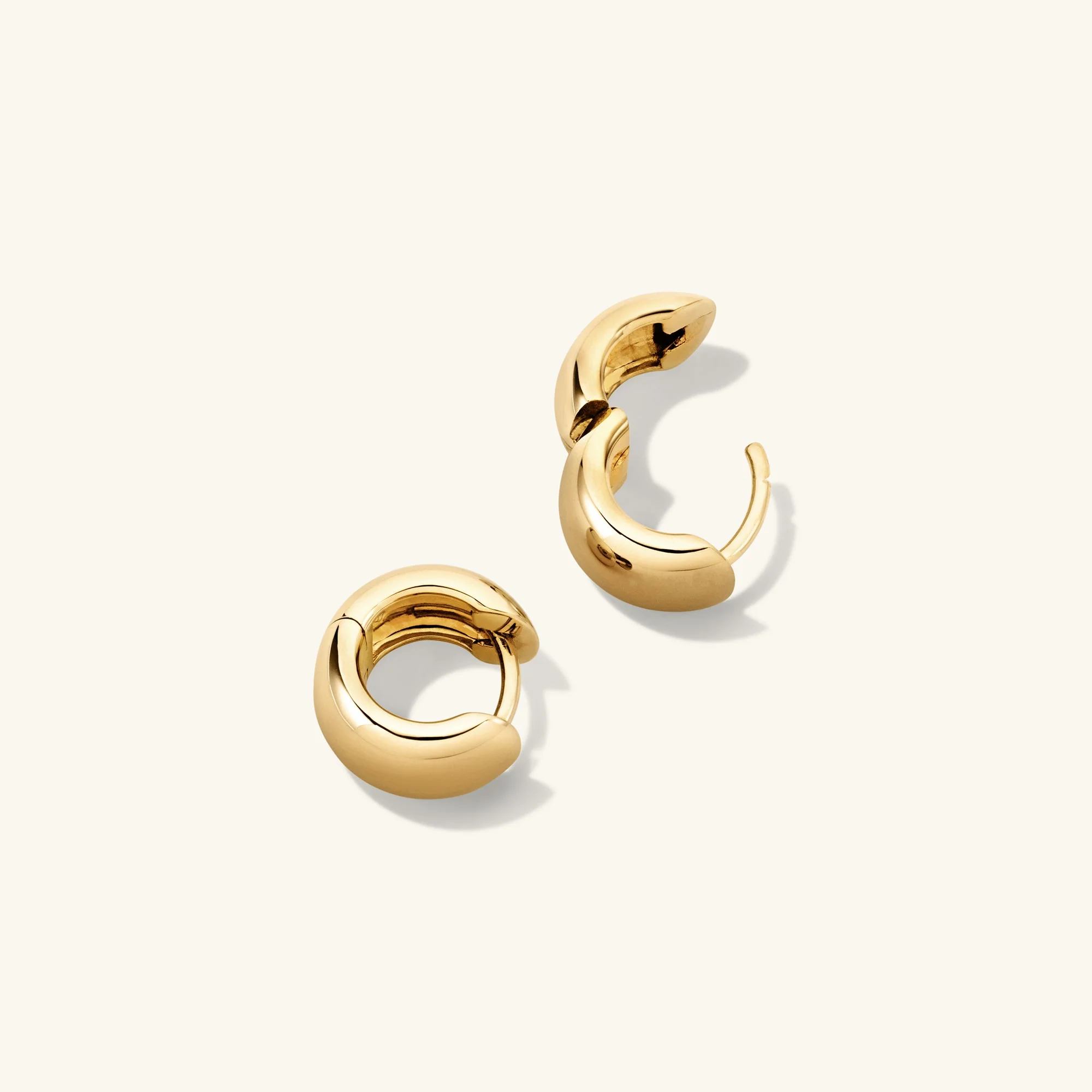 Chunky Huggie Hoops - Image 8