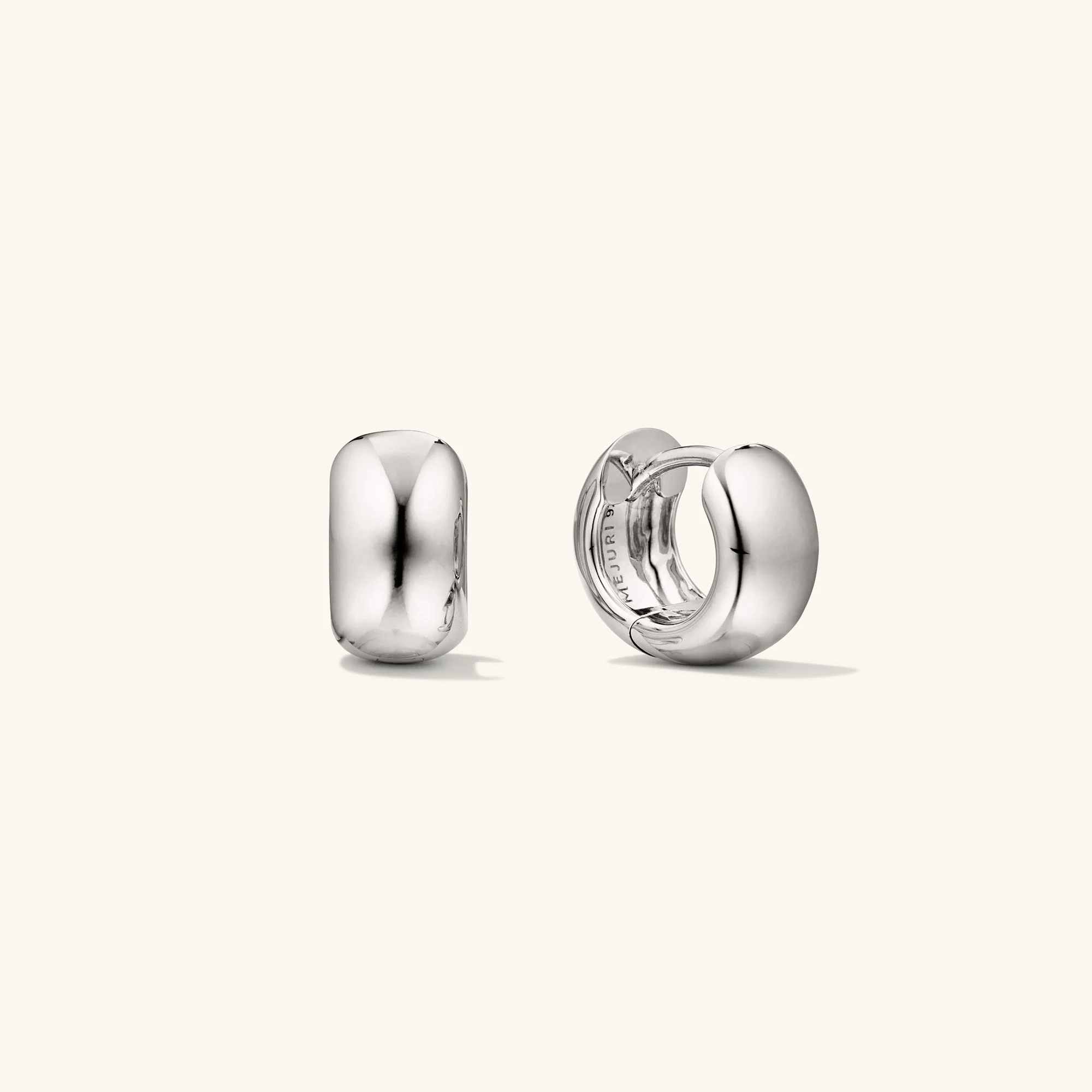 Chunky Huggie Hoops - Image 9