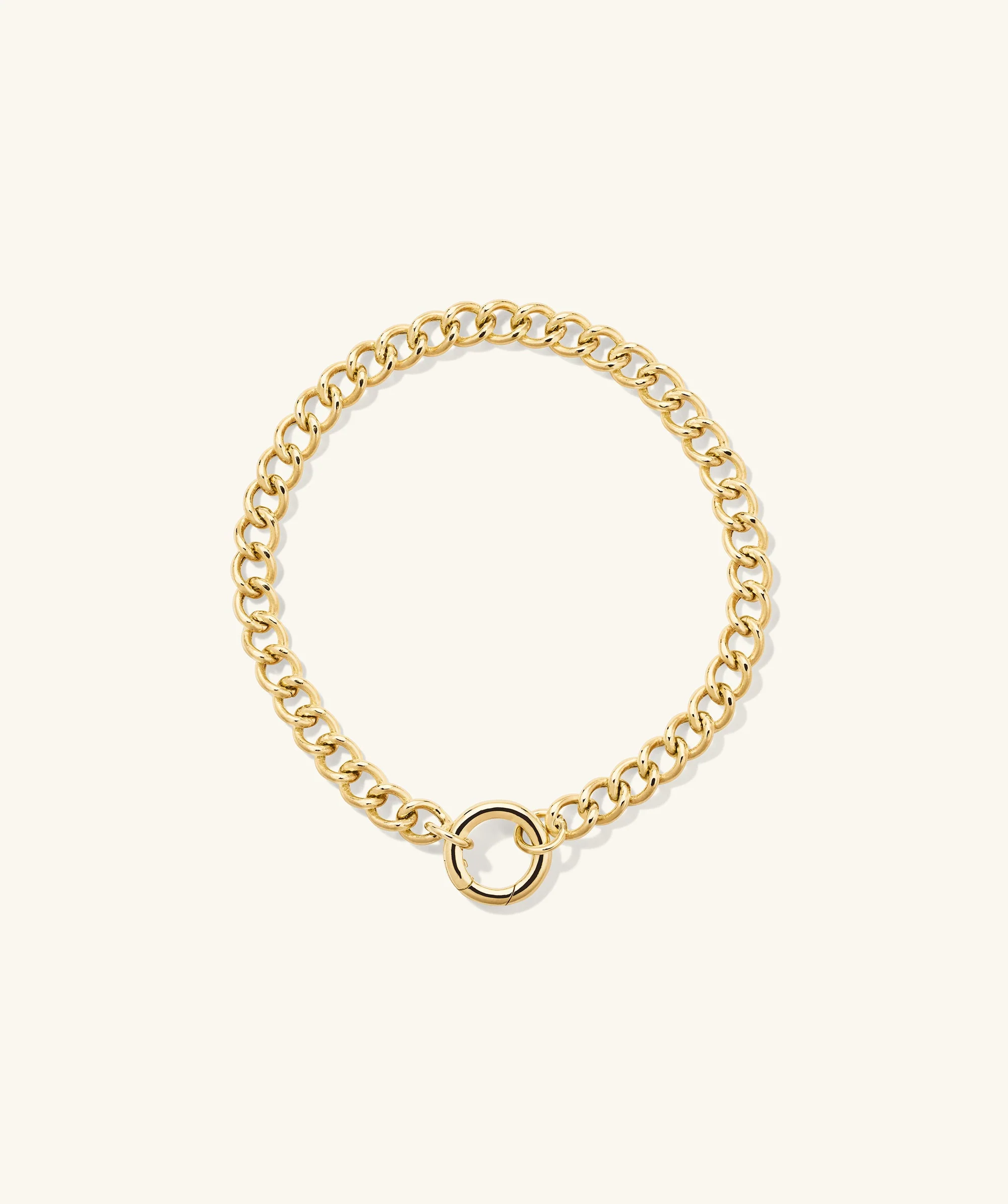Curb Chain Charm Bracelet - Image 2