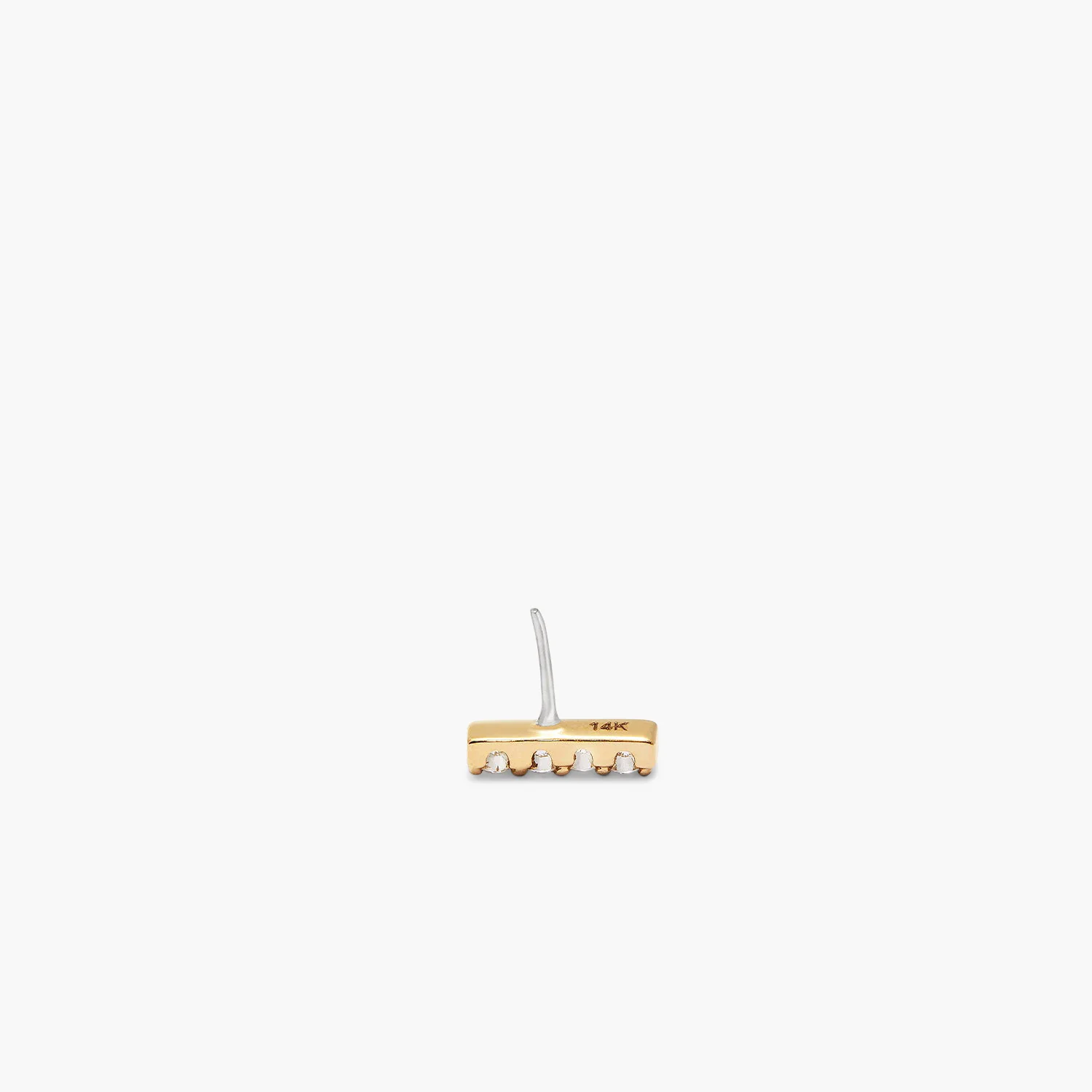 Piercing Studio - Diamond Bar Flat Back Stud - Image 4