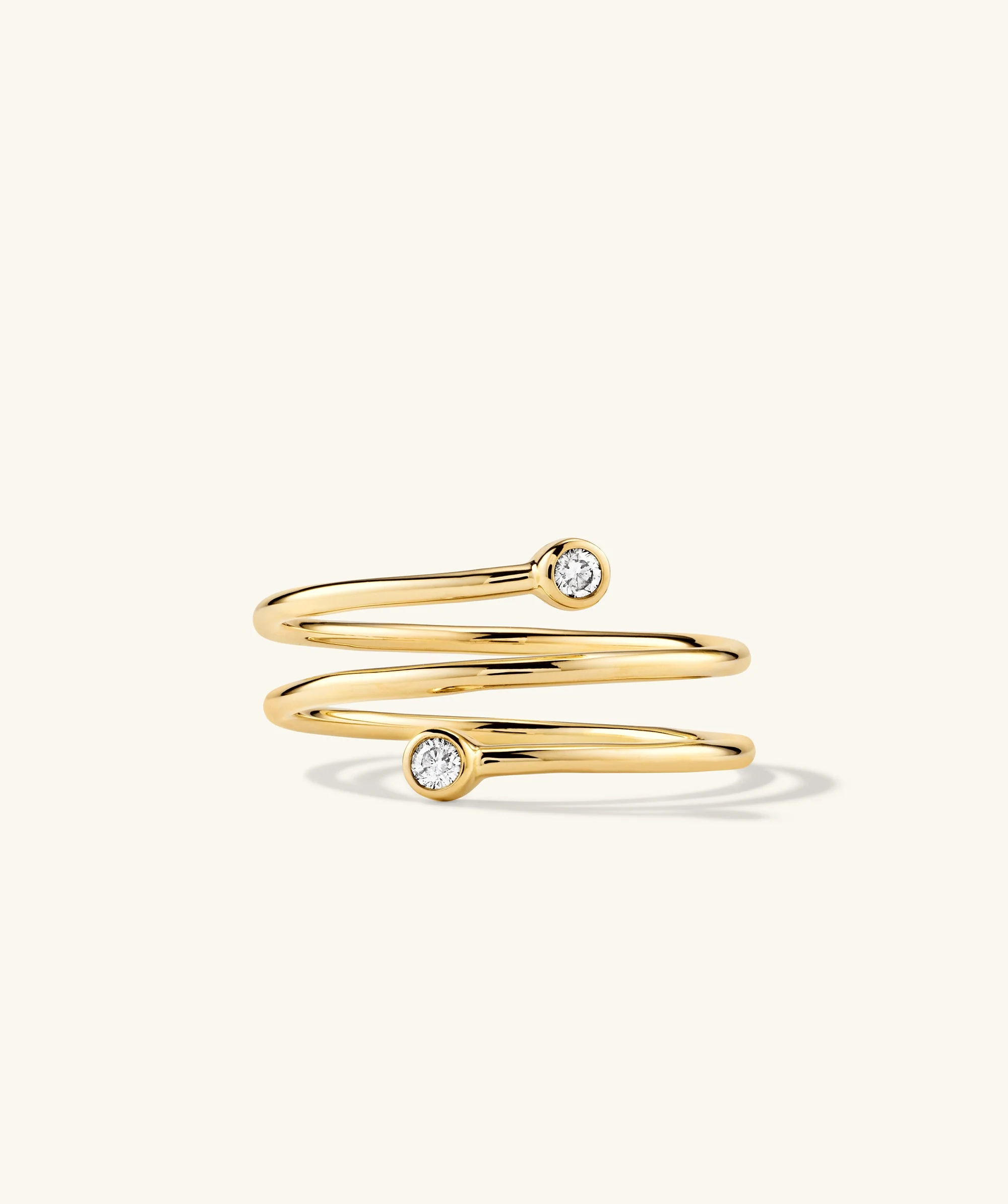Diamond Coil Ring - Image 2