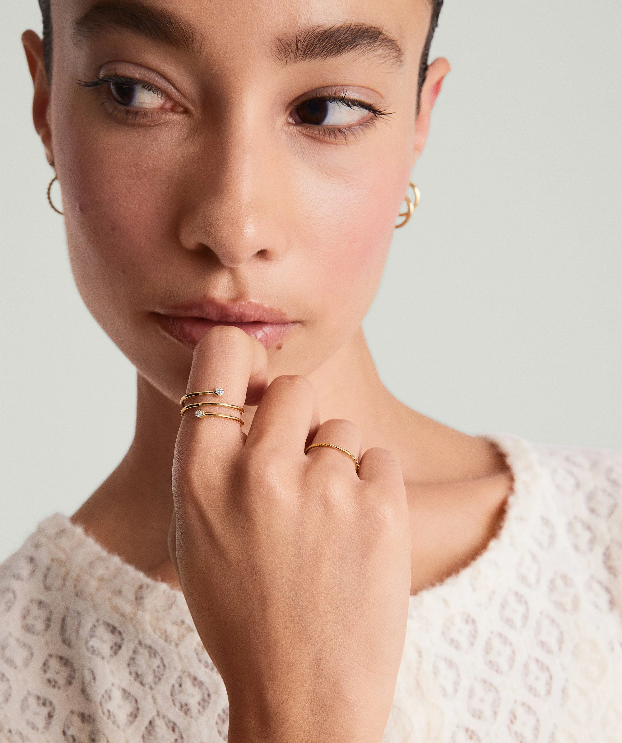 Diamond Coil Ring - Image 5