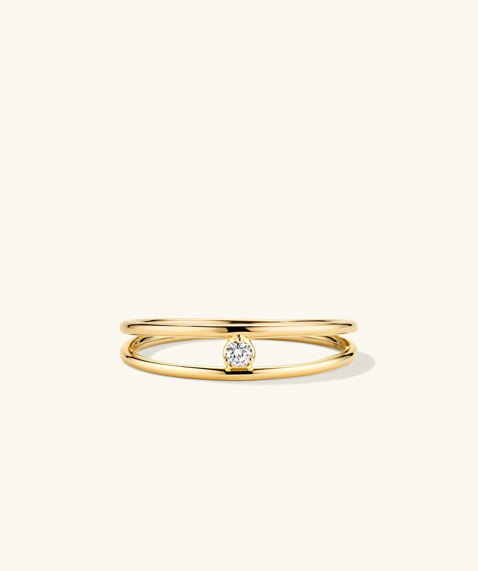 Diamond Double Stacker Ring - Image 4