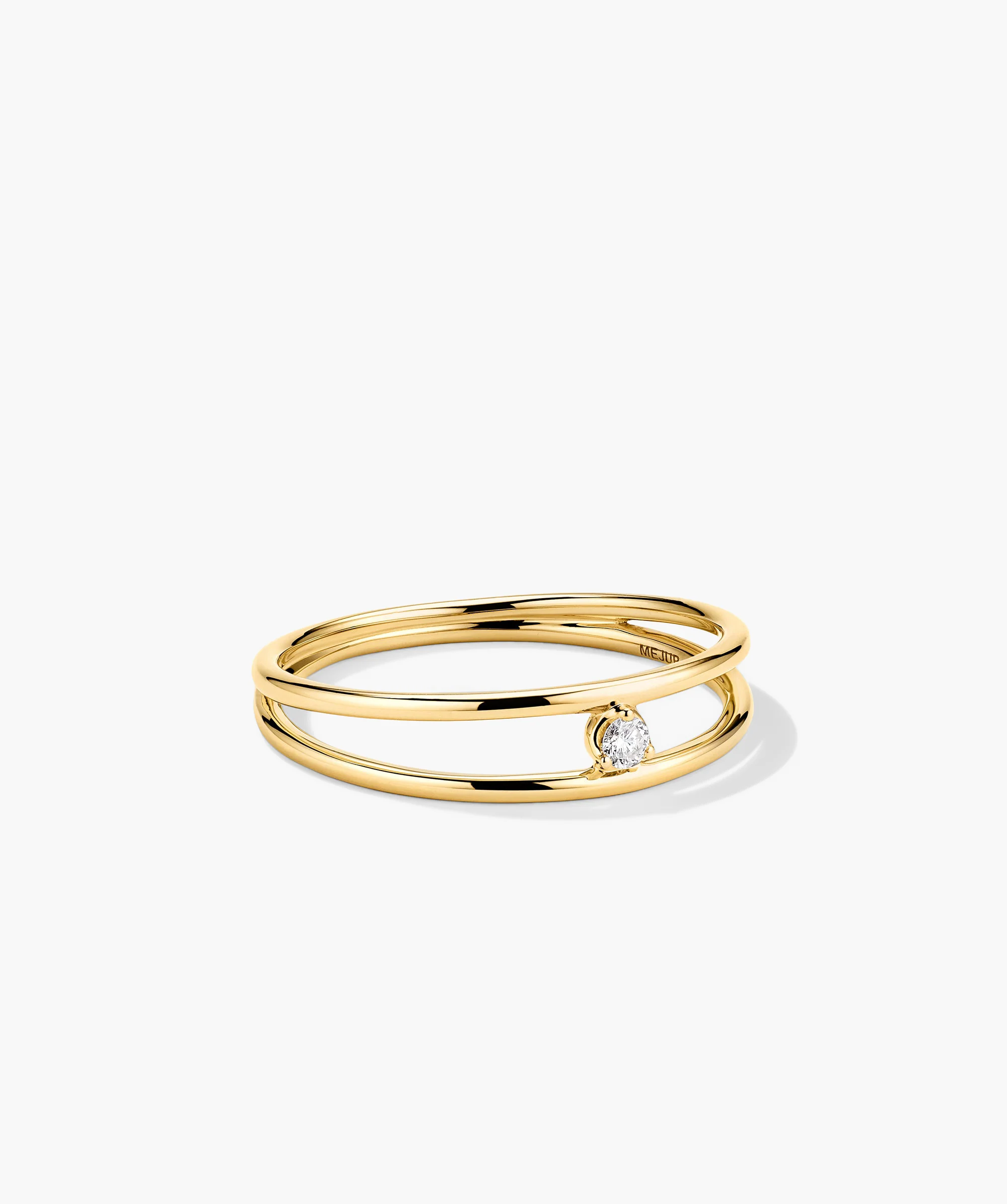Diamond Double Stacker Ring - Image 6