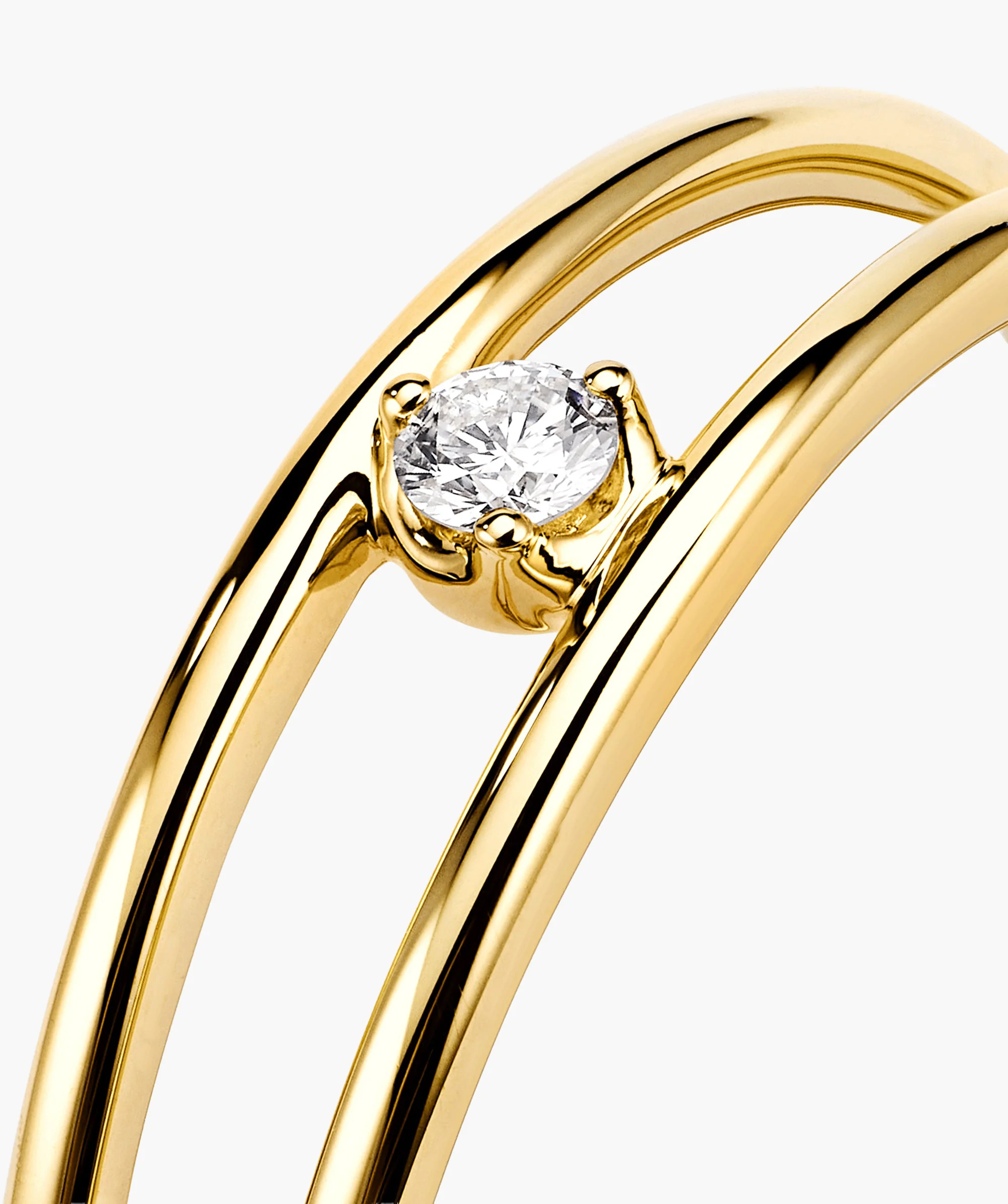 Diamond Double Stacker Ring - Image 8