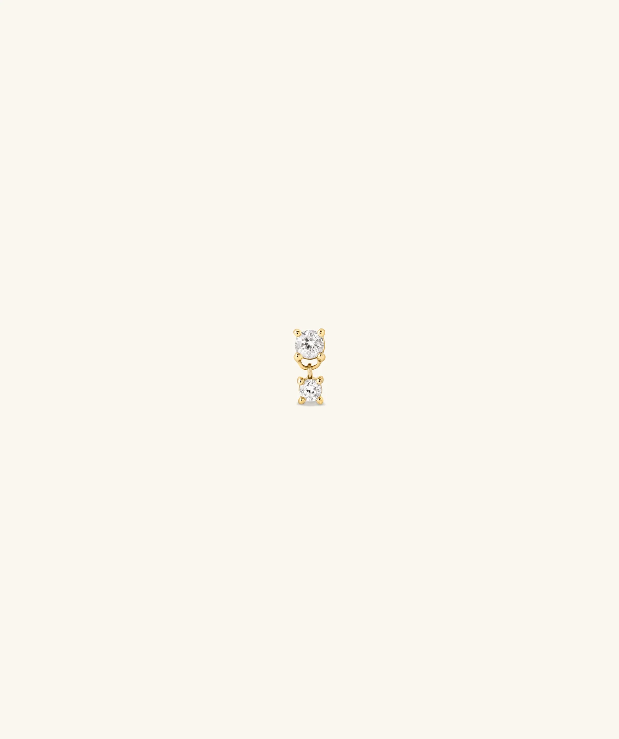 Piercing Studio - Single Diamond Droplet Stud - Image 2