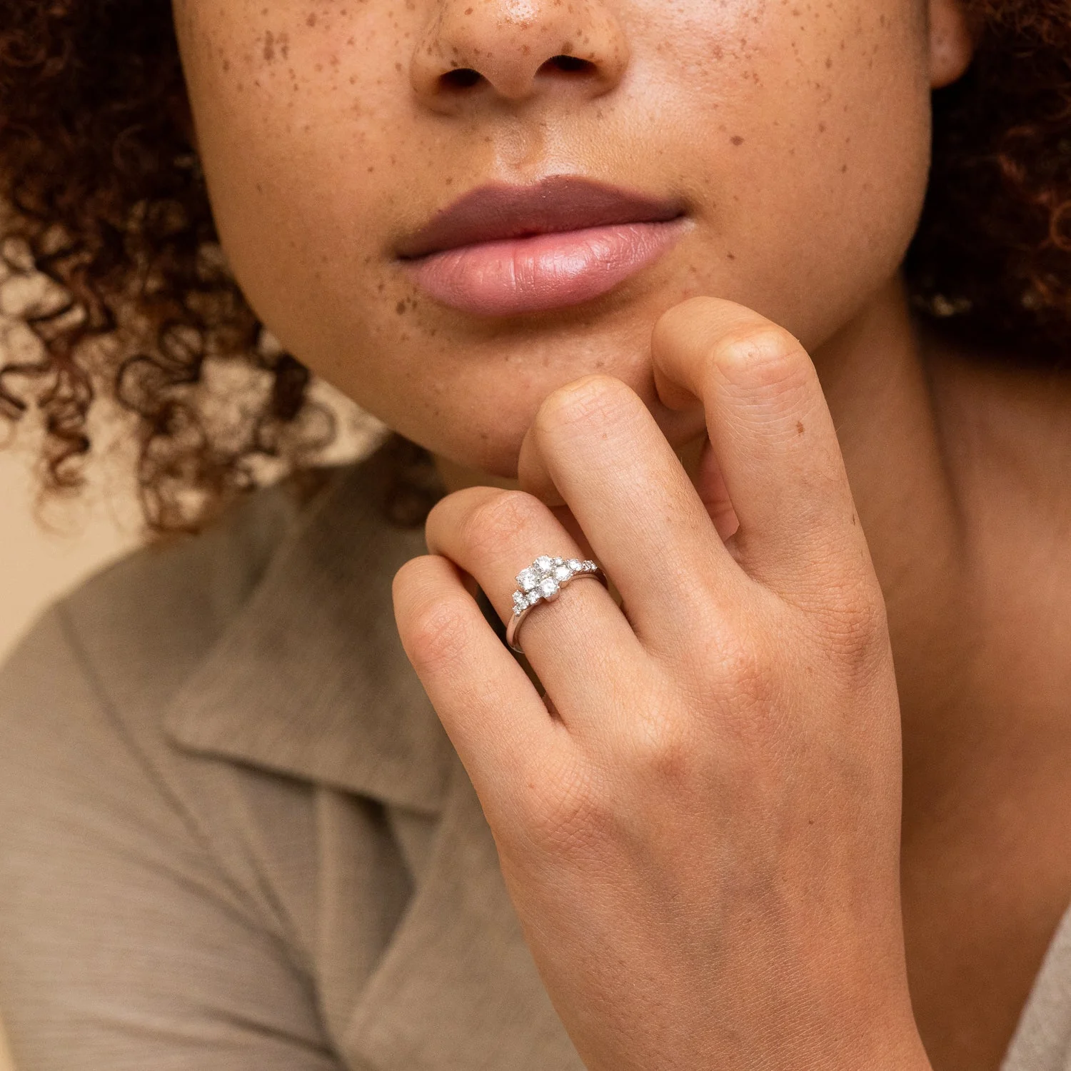 Diamonds Cluster Ring - Image 10