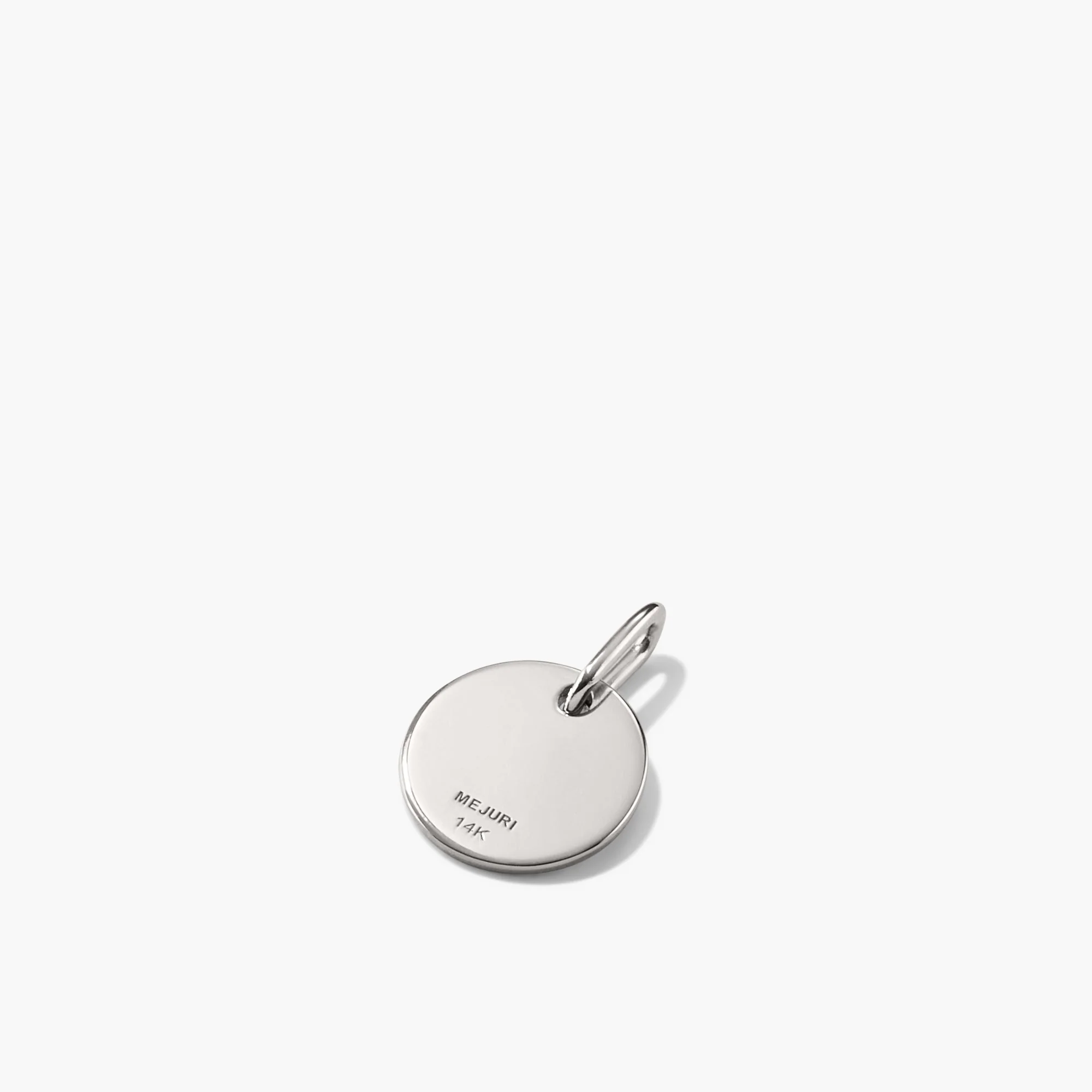 Disc Pavé Diamond Engravable Charm - Image 10