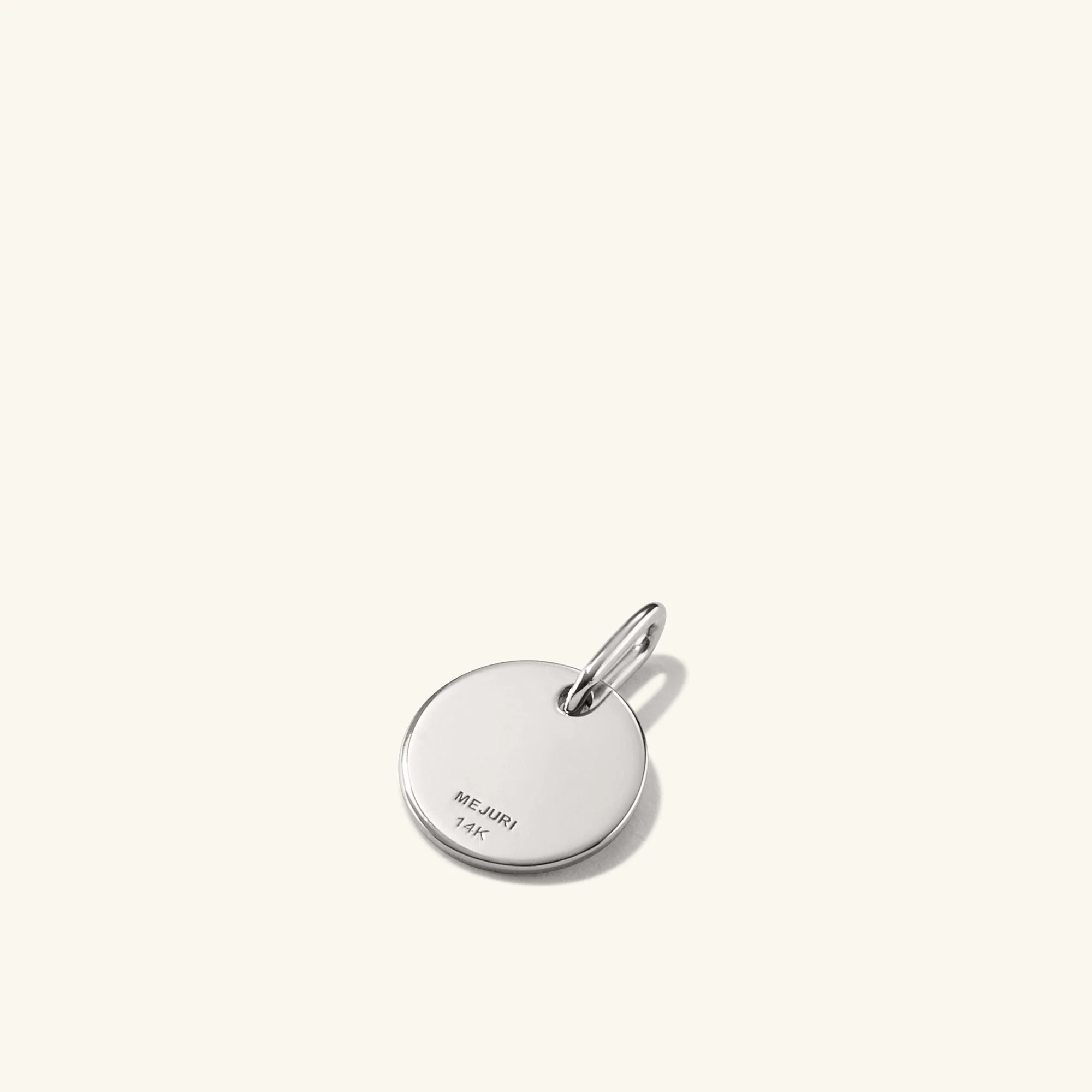 Disc Pavé Diamond Engravable Charm - Image 17