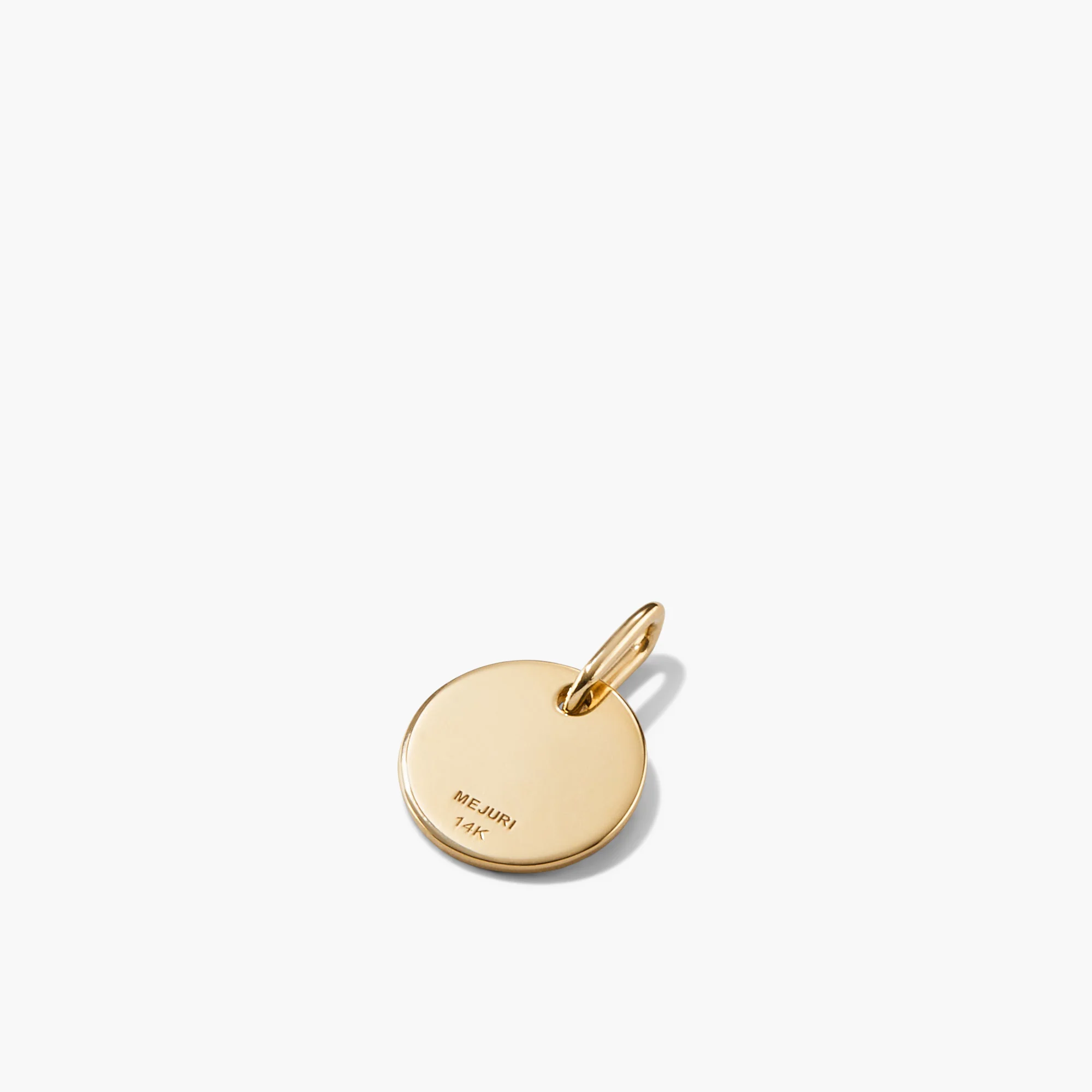 Disc Pavé Diamond Engravable Charm - Image 5