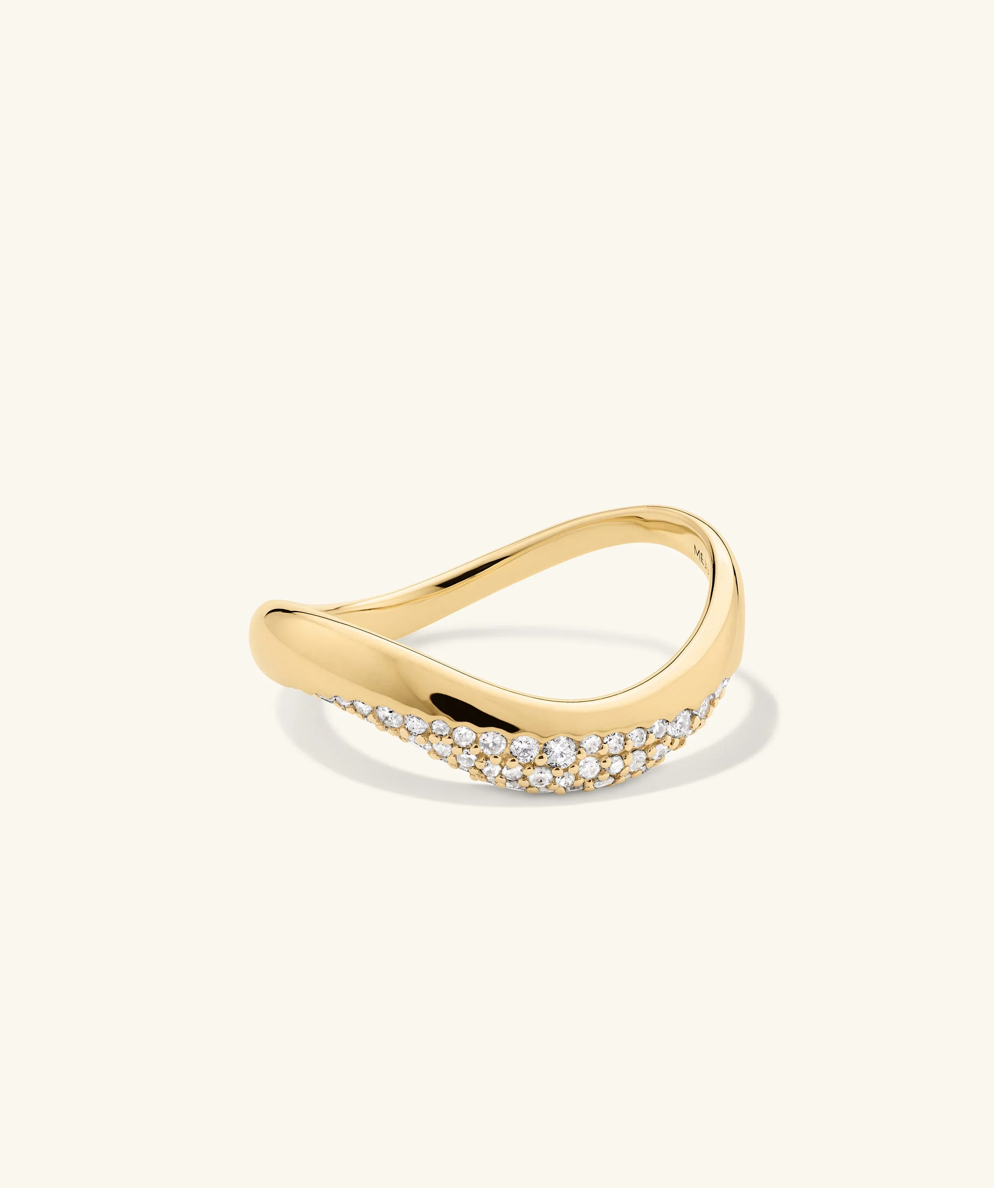 Dôme Figure Diamond Dipped Ring - Image 2
