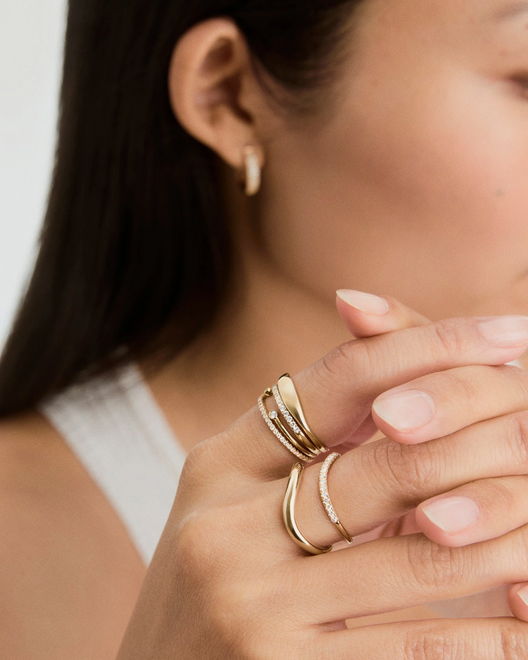 Dôme Figure Slim Ring - Image 3