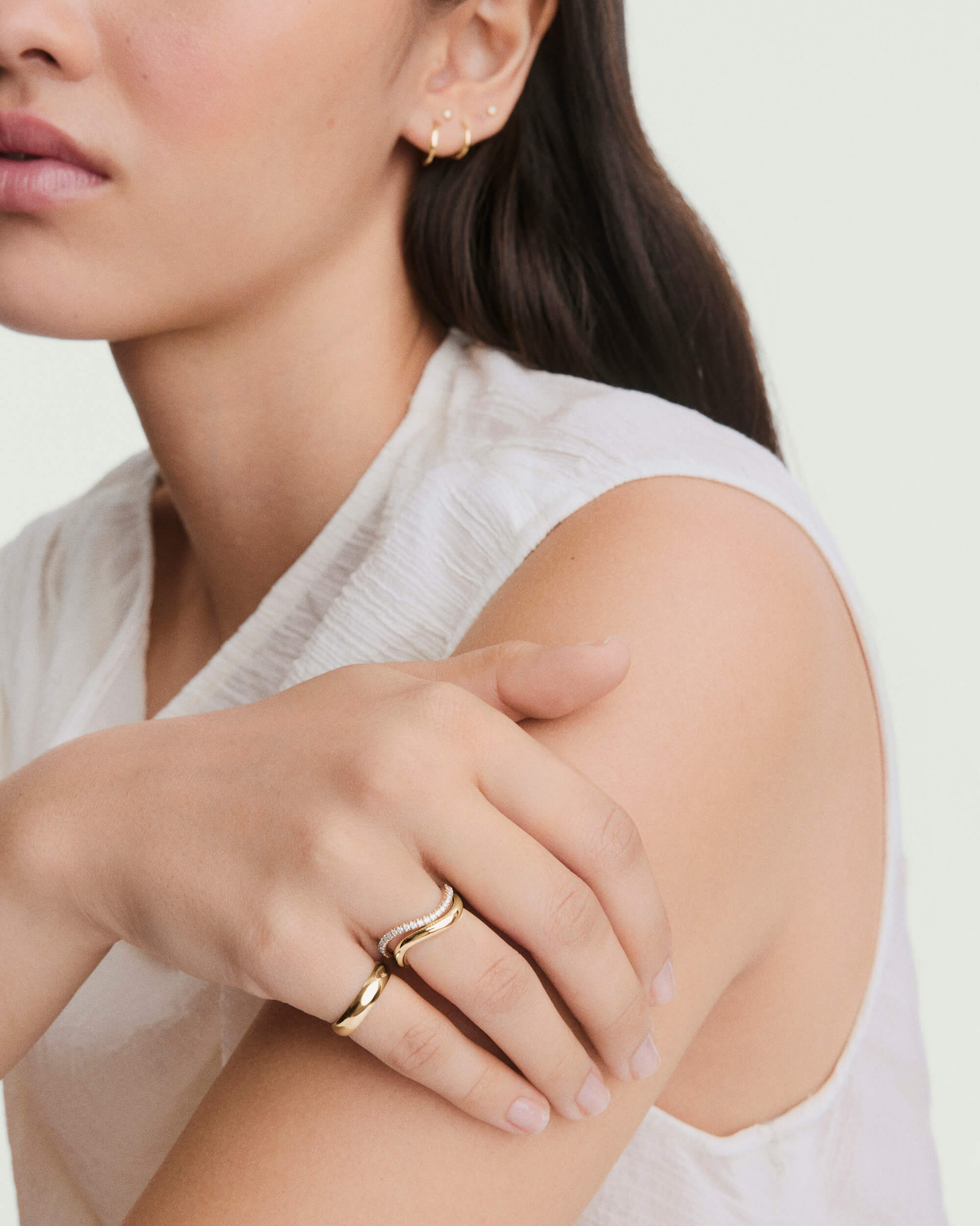 Dôme Figure Slim Ring - Image 4