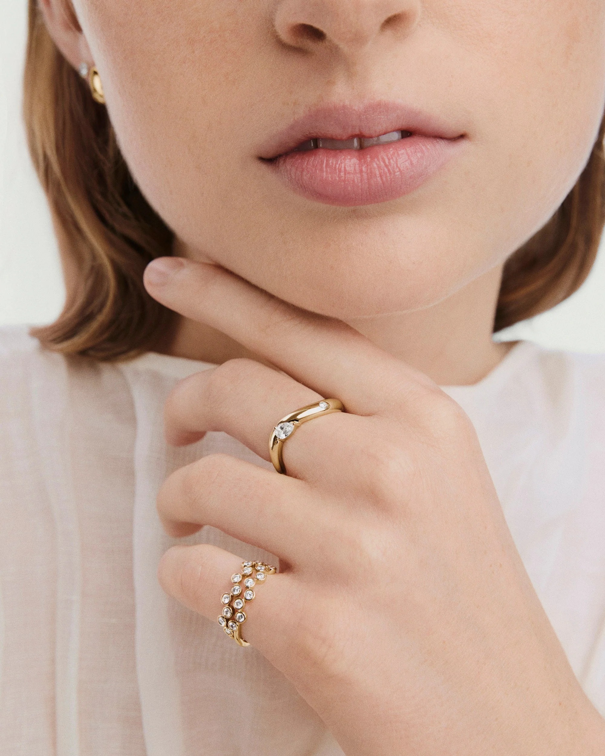 Dôme Figure Twin Ring - Image 3
